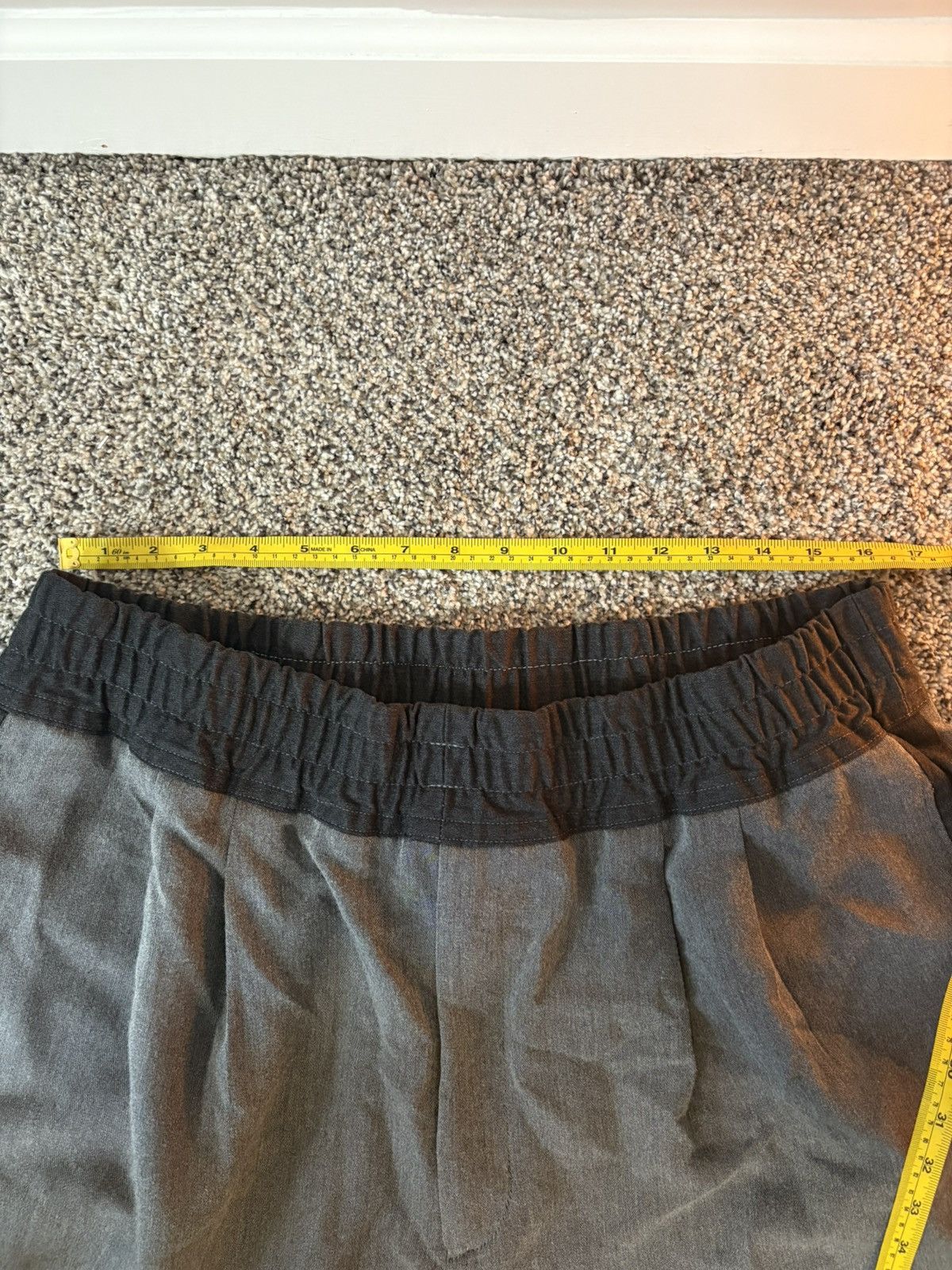 Other Reclaimed Material Grey Colorblock Trousers Size US 36 / EU 52 - 6 Thumbnail