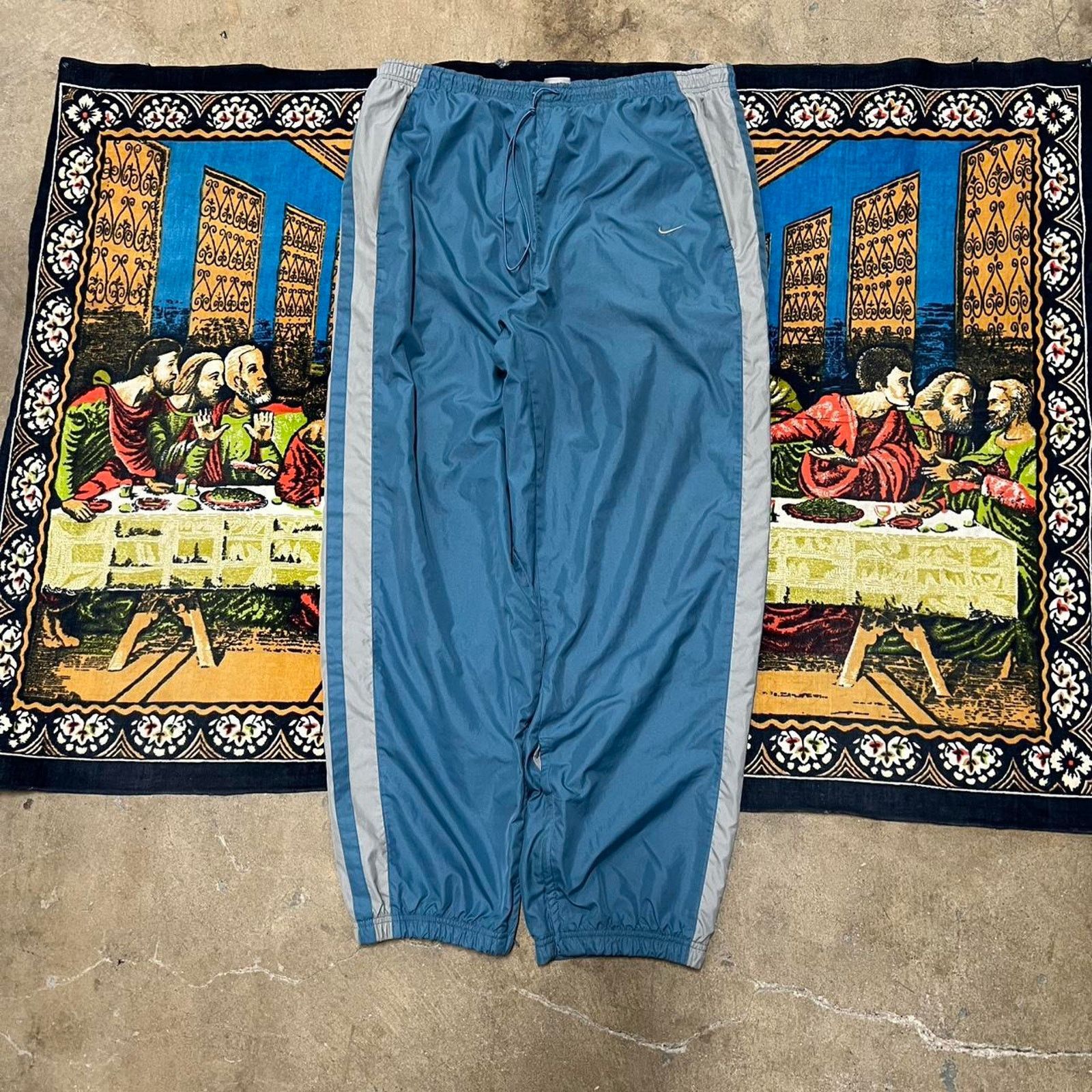 Nike Vintage Nike track pants size xl blue and grey baggy y2k Size US 26 / EU 42 - 1 Thumbnail