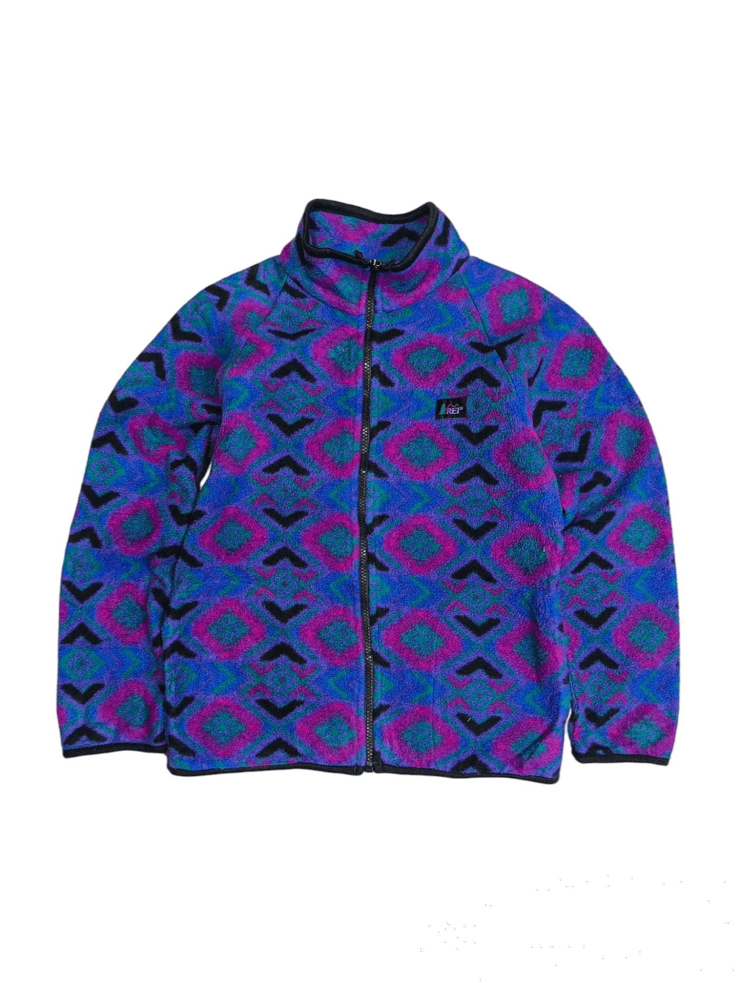 Rei Vtg 90s Rei Polartec Geometric Aztec Print Size US XXS / EU 40 - 1 Thumbnail
