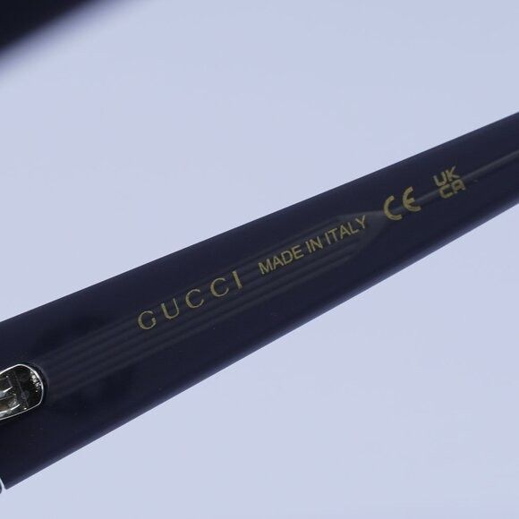 Gucci Gucci GG1786S 001 Sunglasses Dark Grey Opal Rectangle Frame Size ONE SIZE - 7 Thumbnail