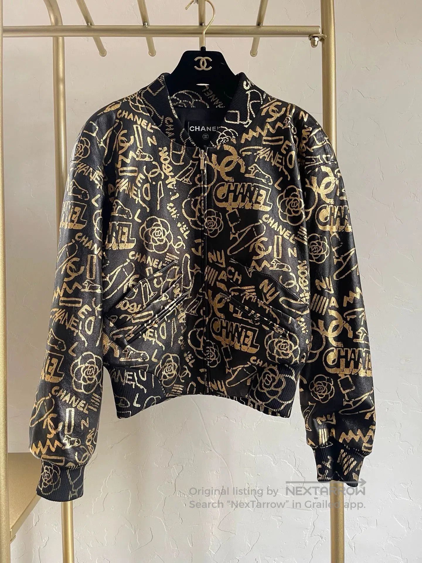 Chanel Chanel Egypt Graffiti Leather Jacket. Size US M / EU 48-50 / 2 - 1 Thumbnail