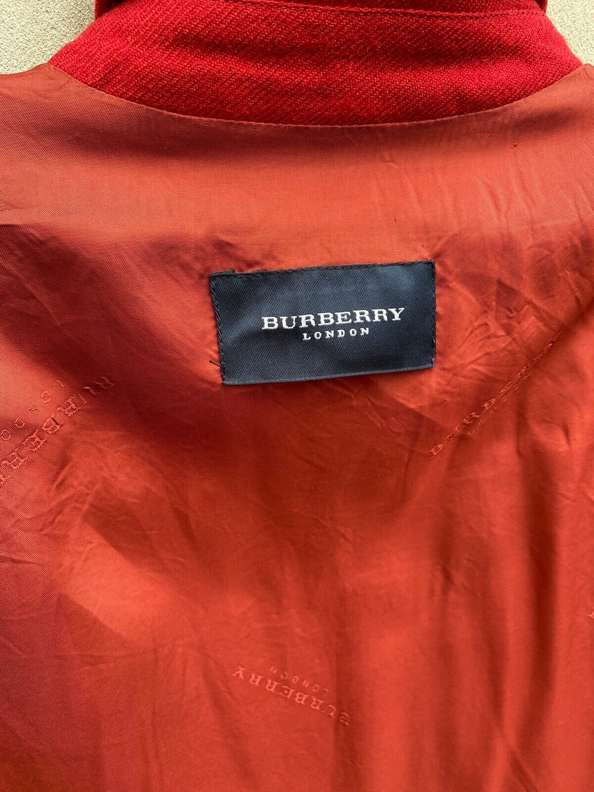 Burberry Burberry London Red Wool Ladies Blazer Size M / US 6-8 / IT 42-44 - 10 Thumbnail