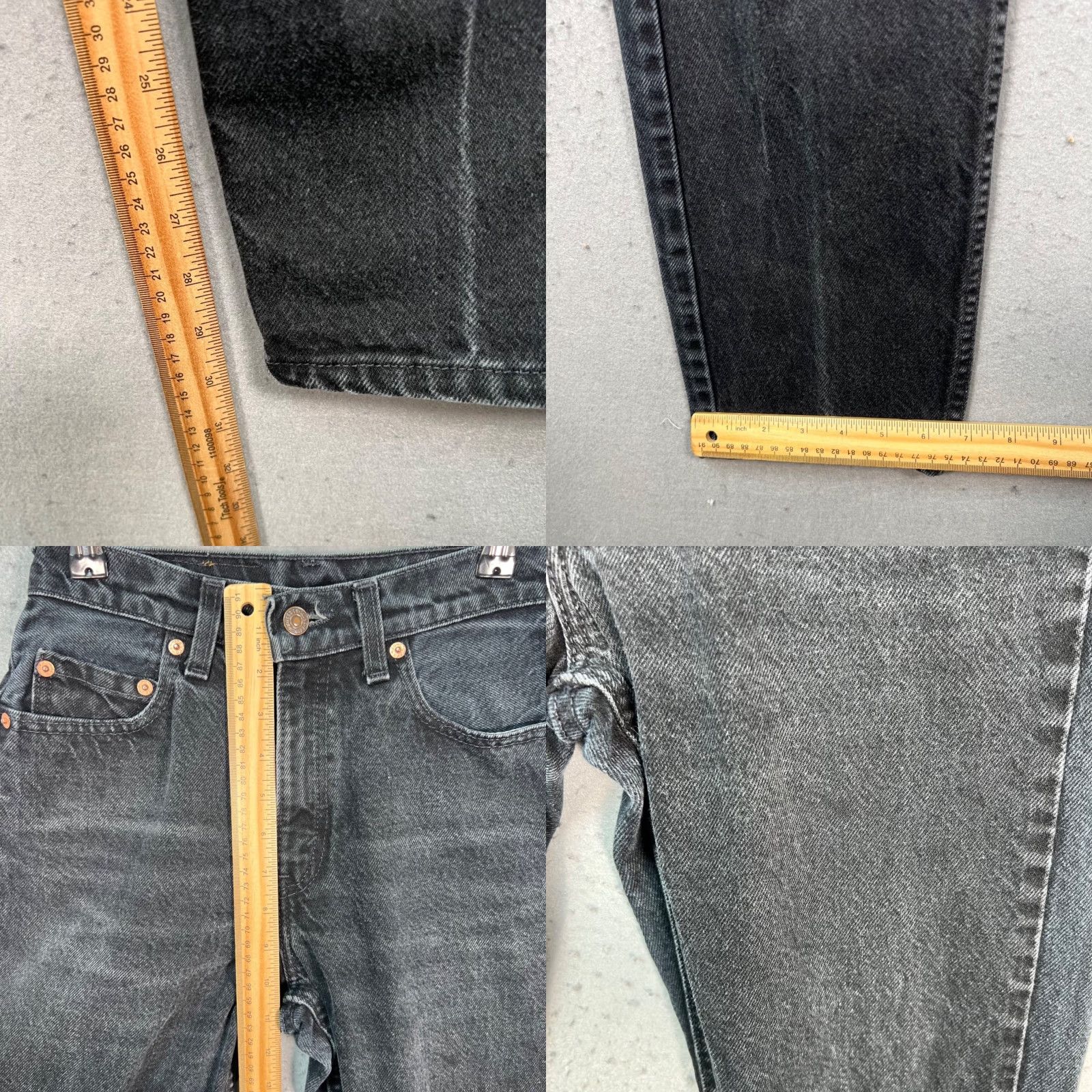 Levi's VINTAGE Levi's 560 Womens Jeans 25 x 31 Black Denim Straight Leg High Rise 560 Womens Size 42" / US 20 - 8 Thumbnail