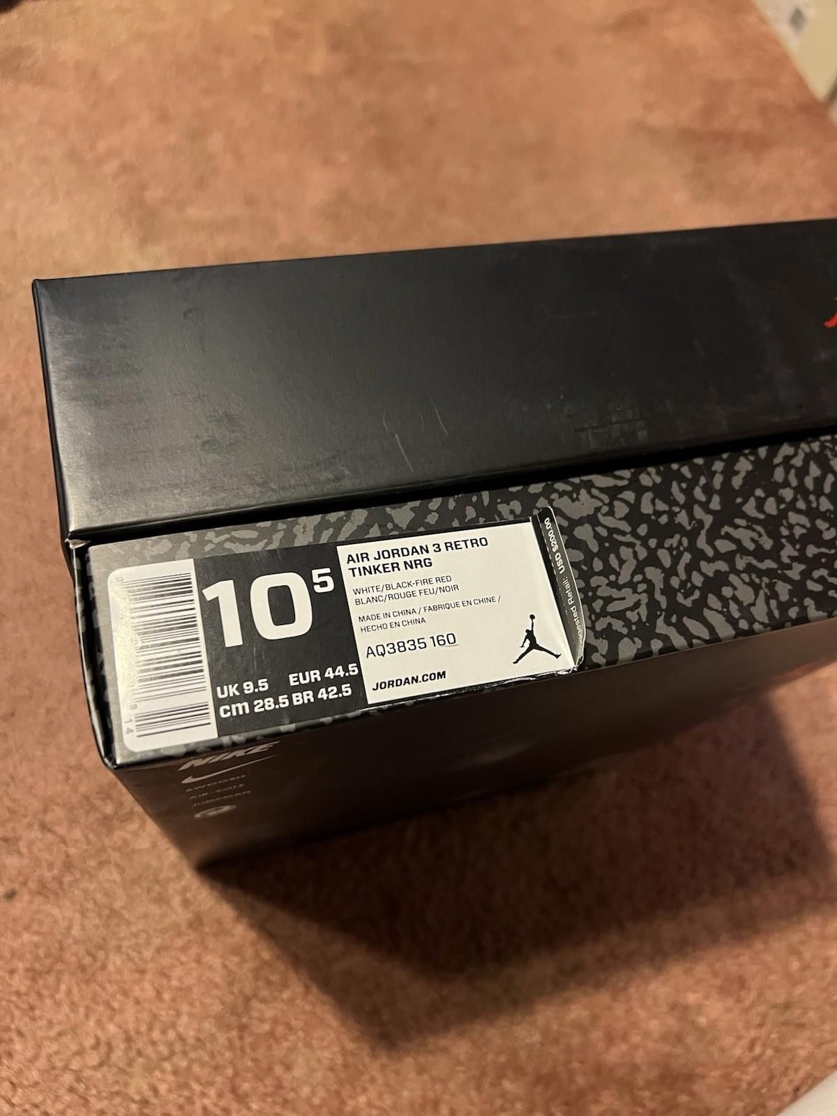 Nike Nike Jordan 3 Retro NRG Tinker Hatfield AQ3835-160 US10.5 Size US 10.5 / EU 43-44 - 11 Thumbnail