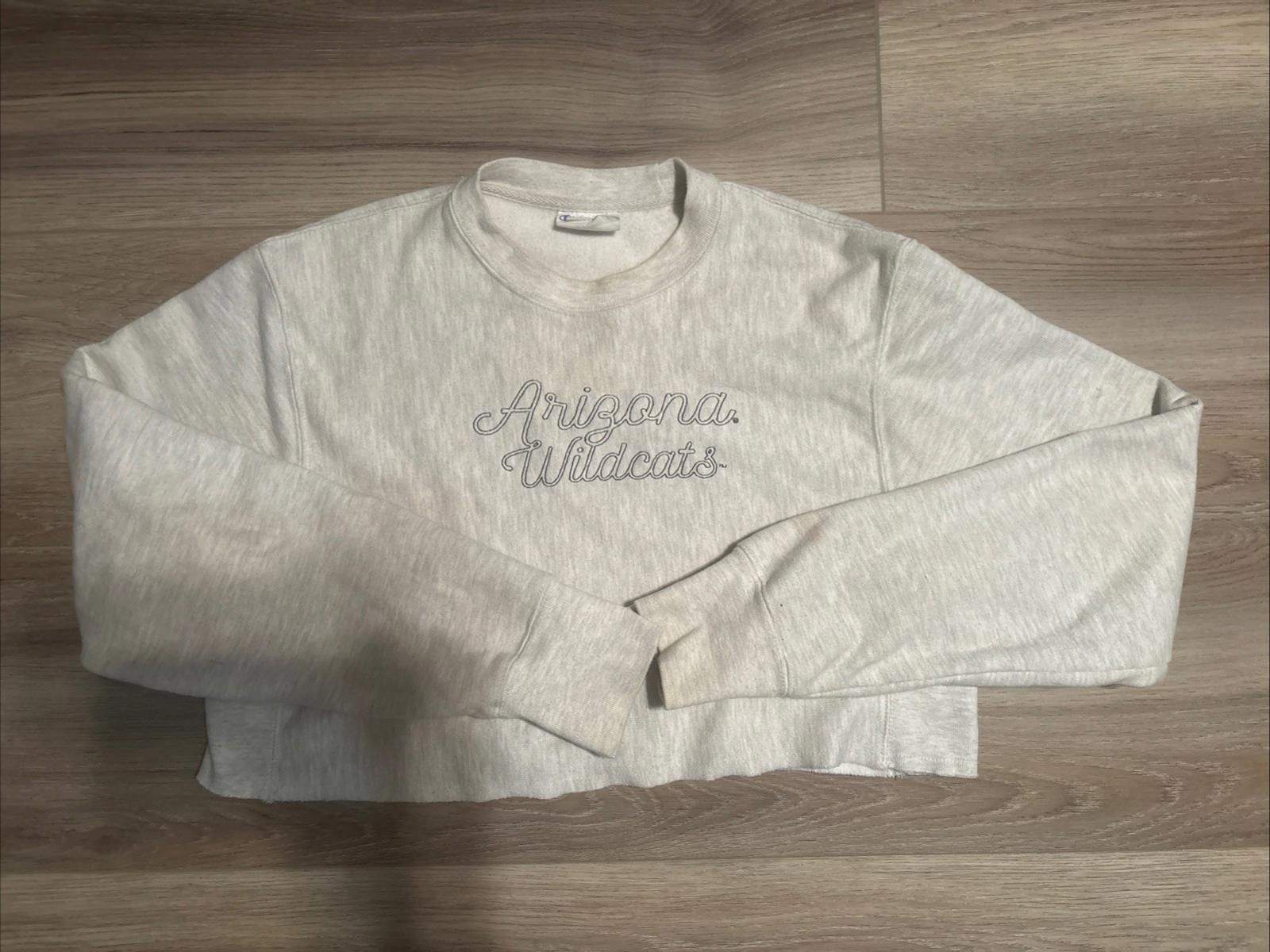 Champion Champion Womens Cropped Hoodie Small Grey Arizona Wildcats Size US S / EU 44-46 / 1 - 1 Thumbnail