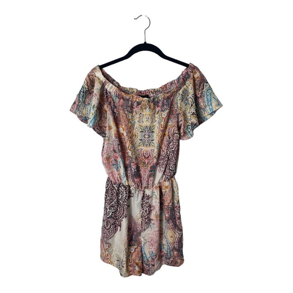 Other Off the Shoulder printed abstract romper Size 27" / US 4 / IT 40 - 1 Thumbnail