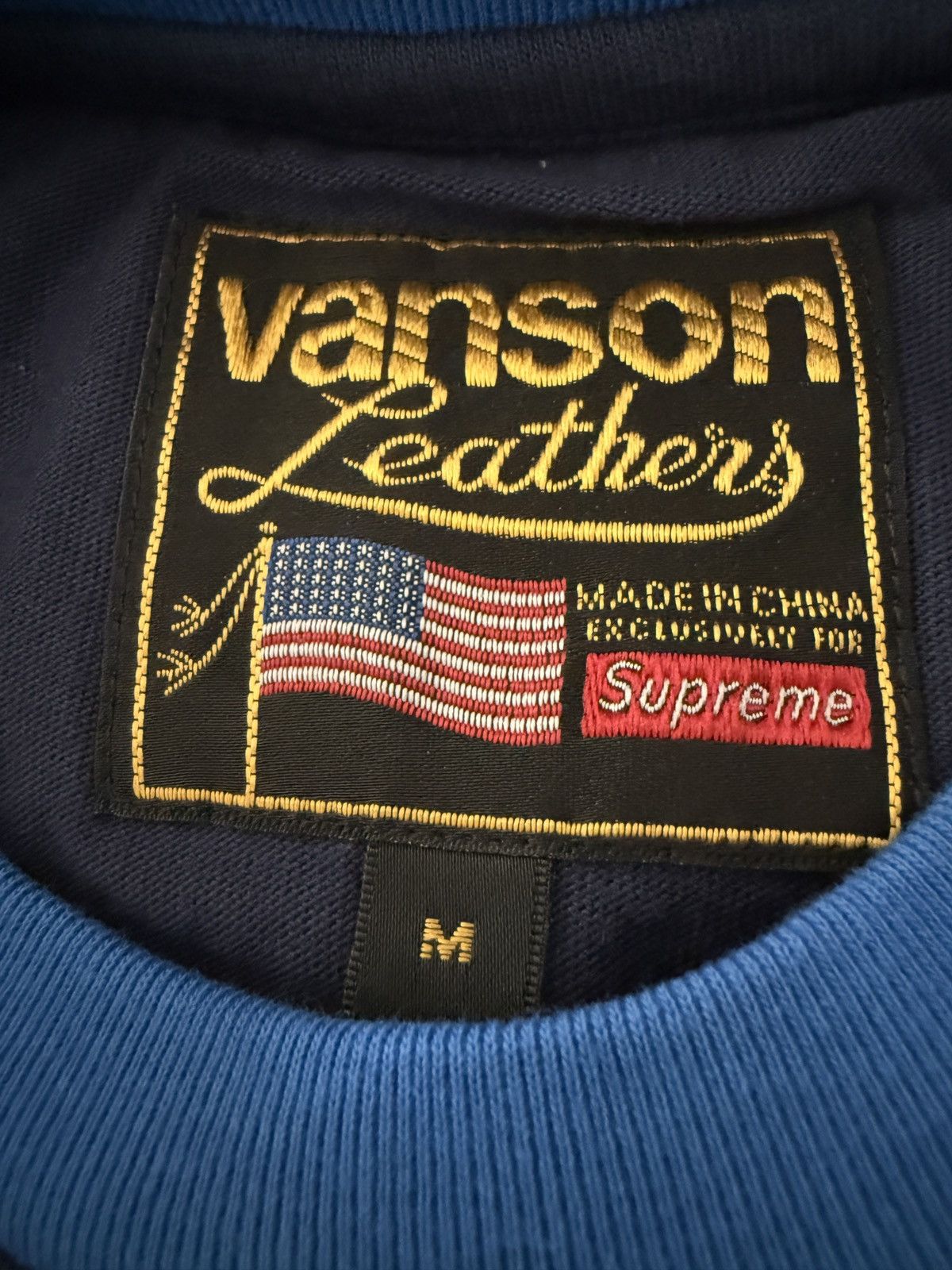 Supreme × Vanson Leathers Supreme x Vanson Leather long sleeve top Size US M / EU 48-50 / 2 - 5 Thumbnail