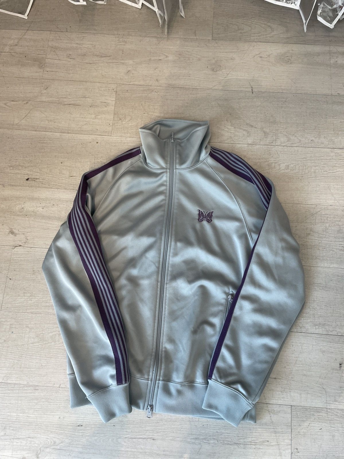 Needles Track Jacket Grey/Purple S