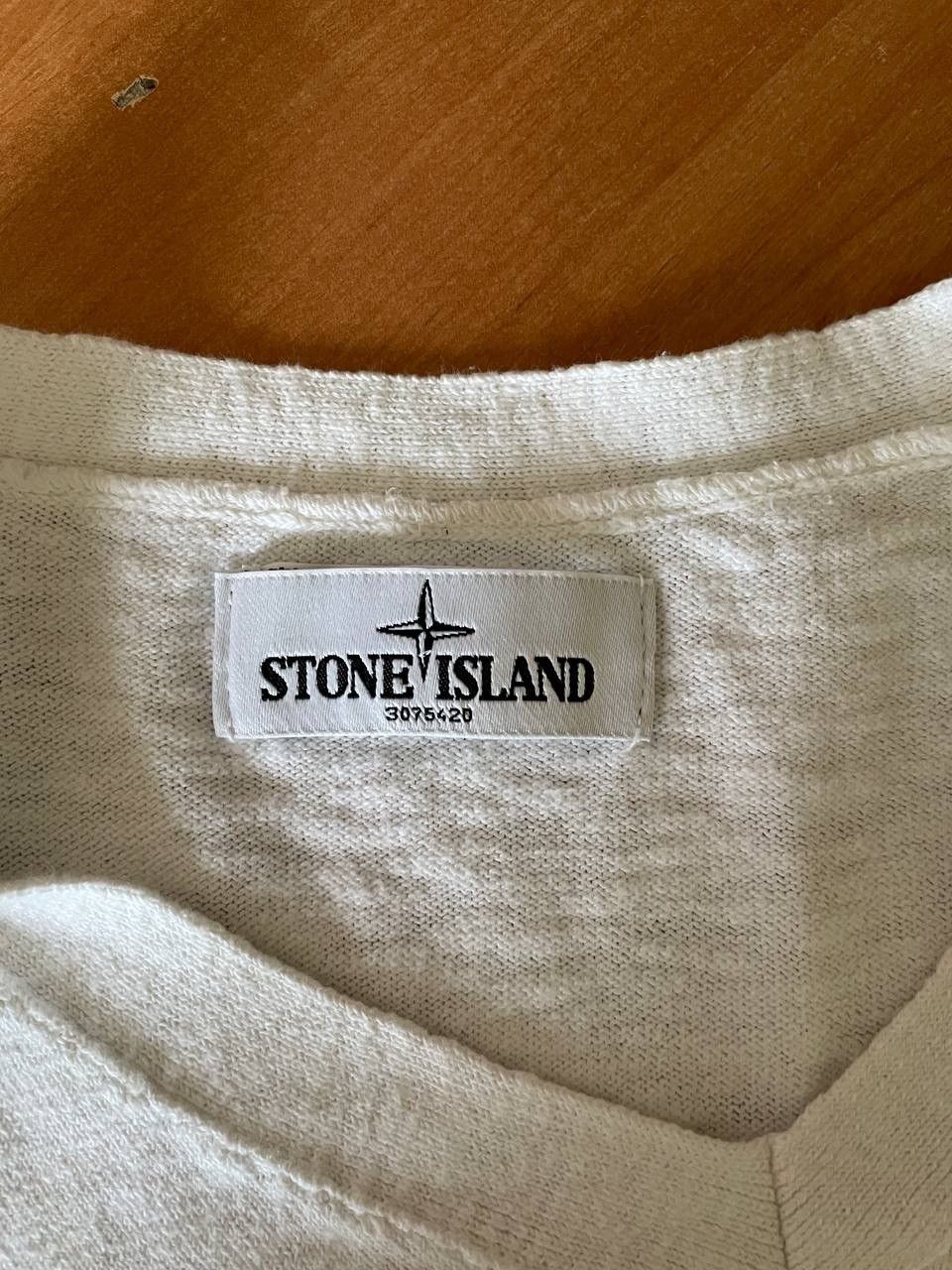 Stone Island Stone Island Sweater V Neck White Size US M / EU 48-50 / 2 - 10 Thumbnail