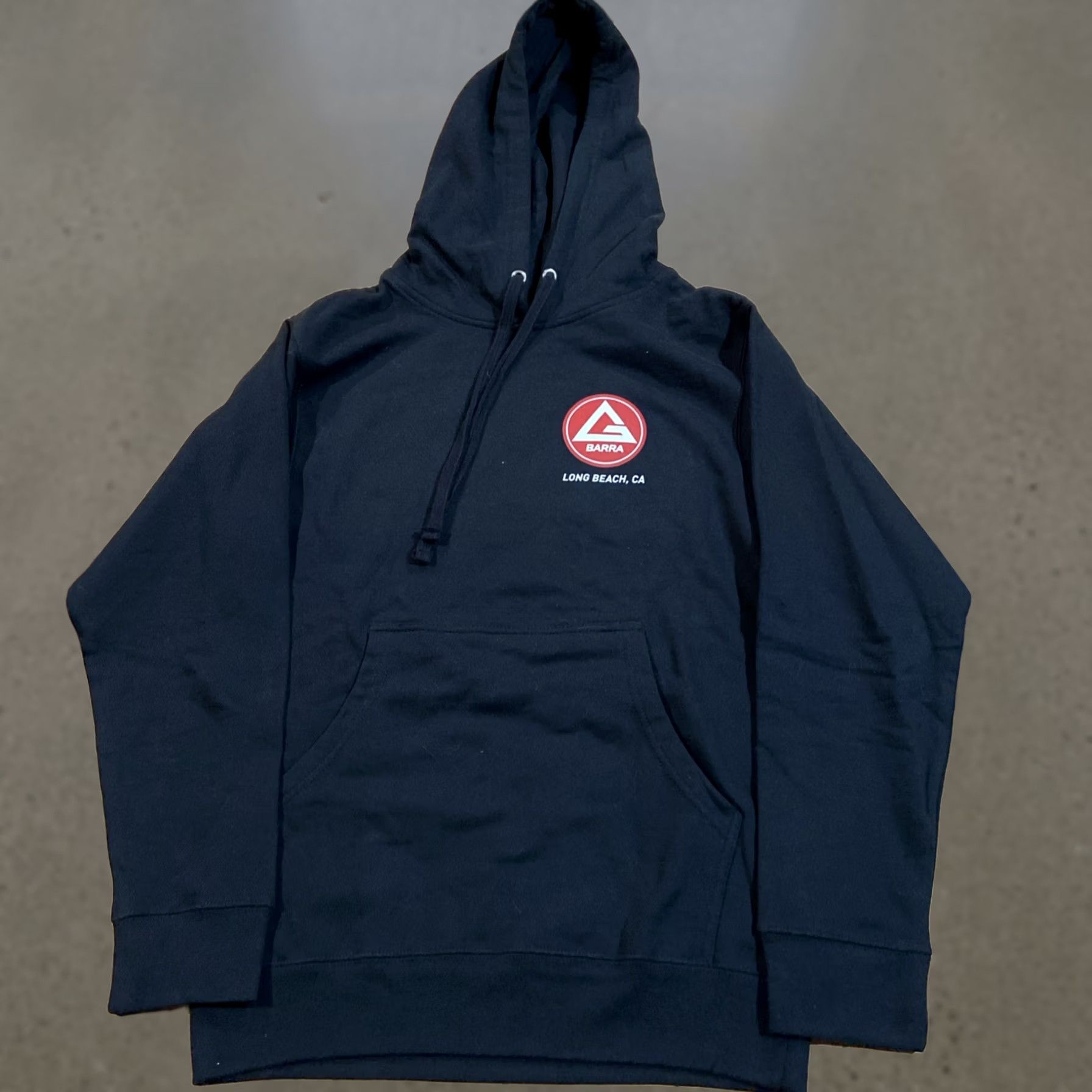 C&A VINTAGE Gracie Barra Hoodie Mens XS Black Graphic Print Logo Pullover Hooded Pockets All Seasons Fleece Size US XS / EU 42 / 0 - 1 Thumbnail