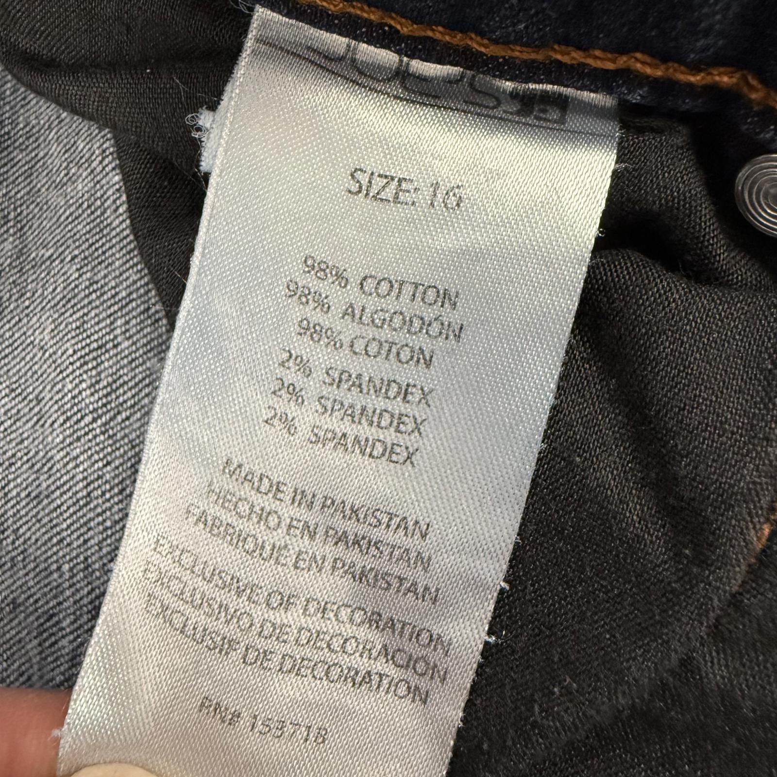 Designer Joe's Skinny Premium Denim Dark Wash Jeans - 16 Size 32" / US 10 / IT 46 - 8 Thumbnail