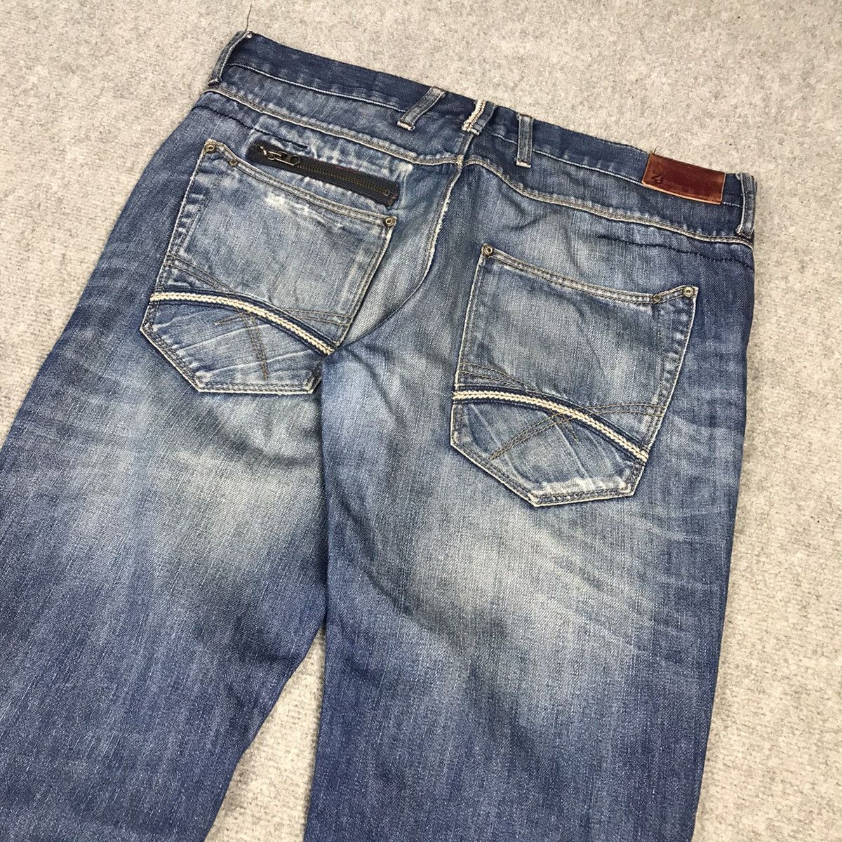 Japanese Brand × Zara Distressed japan style denim Zara jeans pants Size US 32 / EU 48 - 11 Thumbnail