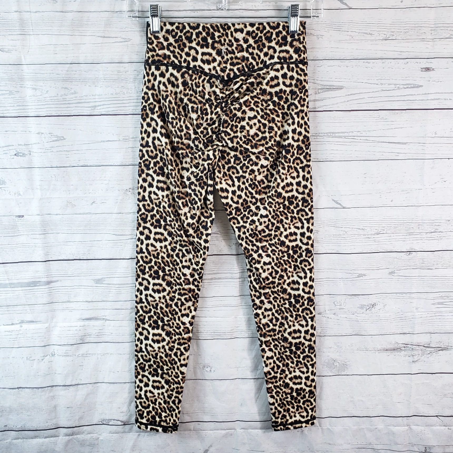 Vintage Zyia Womens Leggings Sz 4 Brown Animal Print Shirt? Size 27" / US 4 / IT 40 - 3 Thumbnail