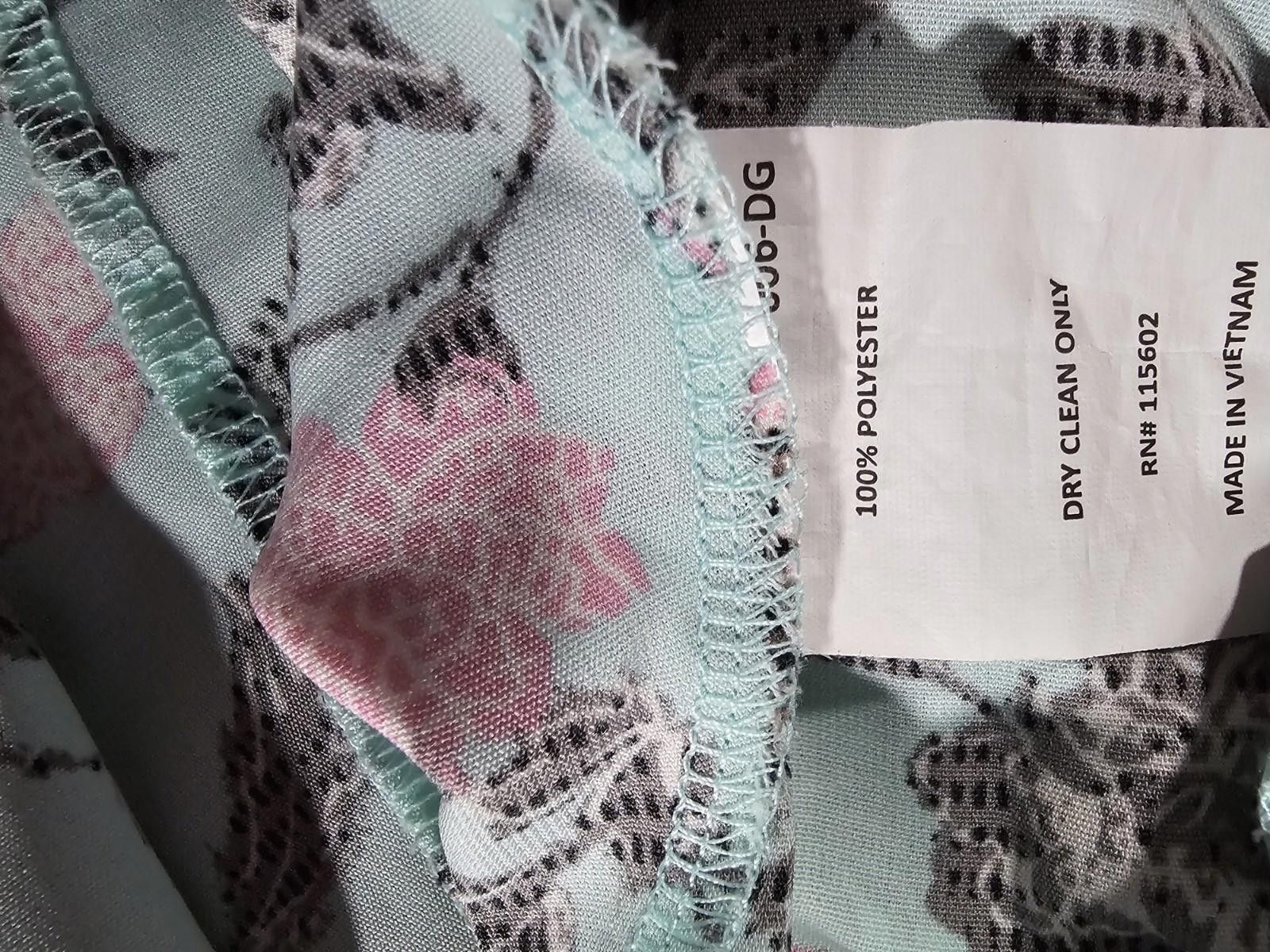 Luchiano Visconti LUSH Green Floral Dress XS Size XS / US 0-2 / IT 36-38 - 6 Thumbnail