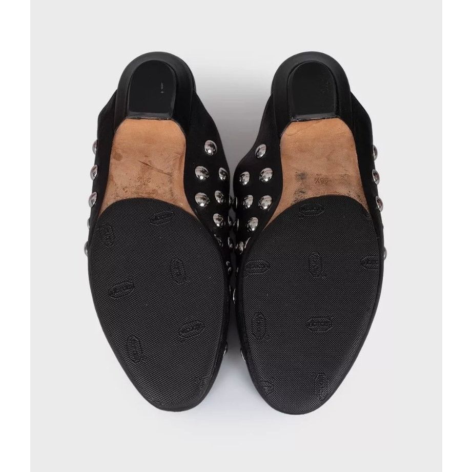 KHAITE Khaite The Otto Black Leather Clogs - Size 38.5 Size US 8.5 / IT 38.5 - 5 Thumbnail
