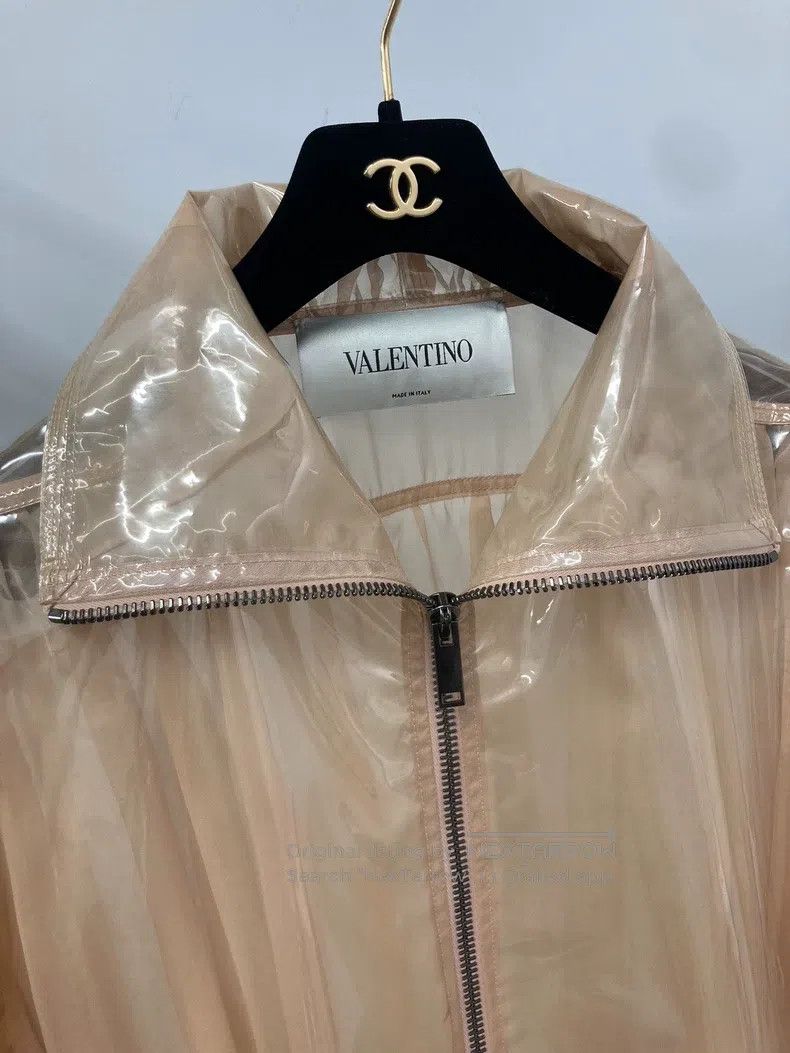 Valentino Valentino Skin color mulberry silk transparent raincoat ja Size S / US 4 / IT 40 - 3 Thumbnail