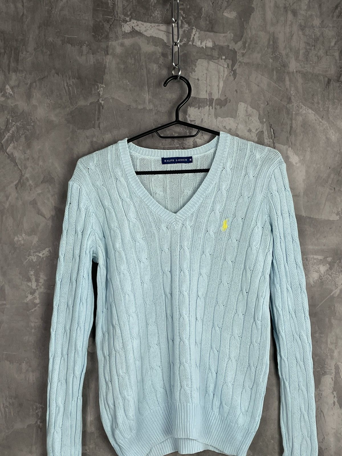 Polo Ralph Lauren × Vintage Vintage Polo Ralph Lauren V-Neck Knit Sweater Luxury Hype Size M / US 6-8 / IT 42-44 - 2 Thumbnail