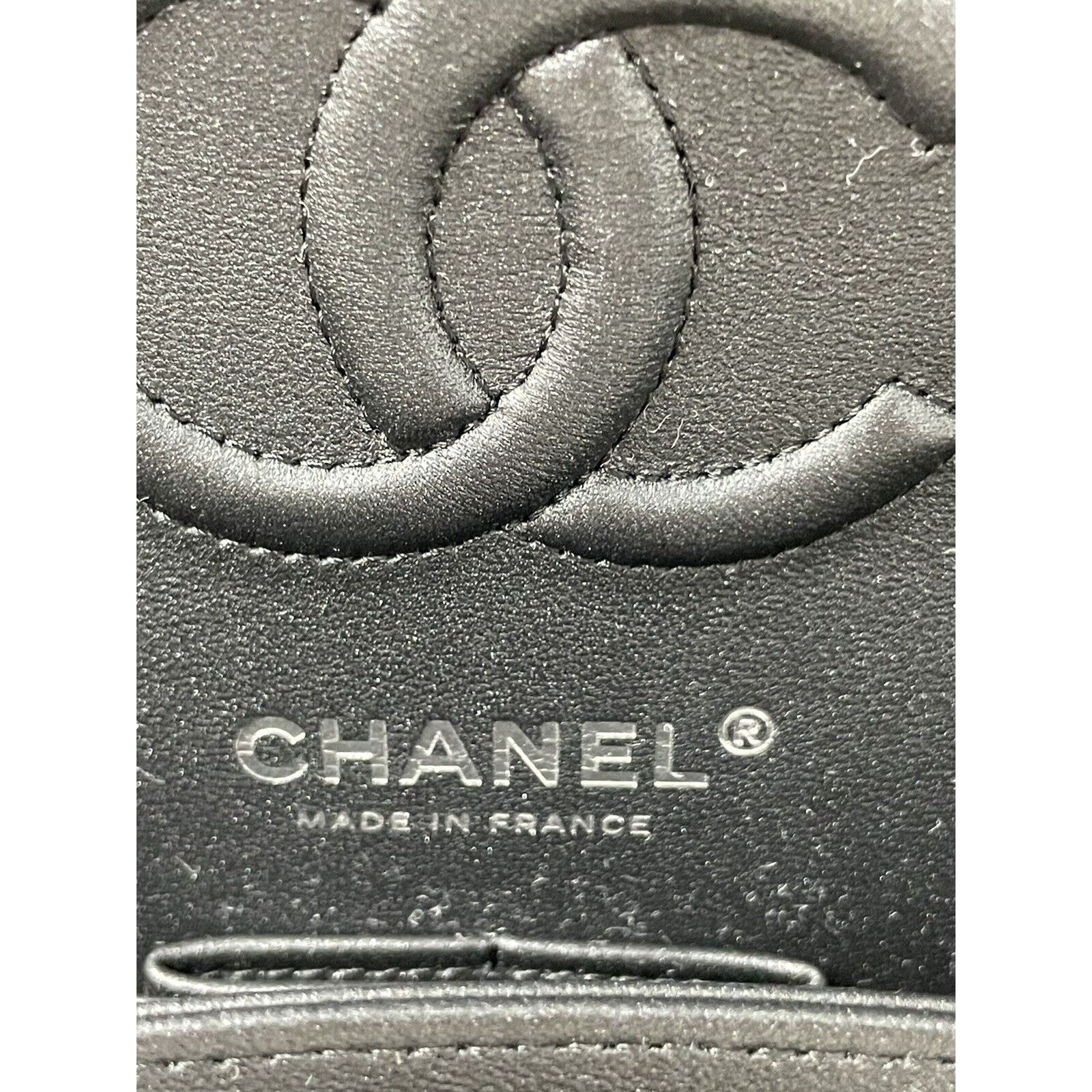 Chanel SO BLACK Small Classic Double Flap Black Pearly Lambskin 23B Size ONE SIZE - 11 Thumbnail