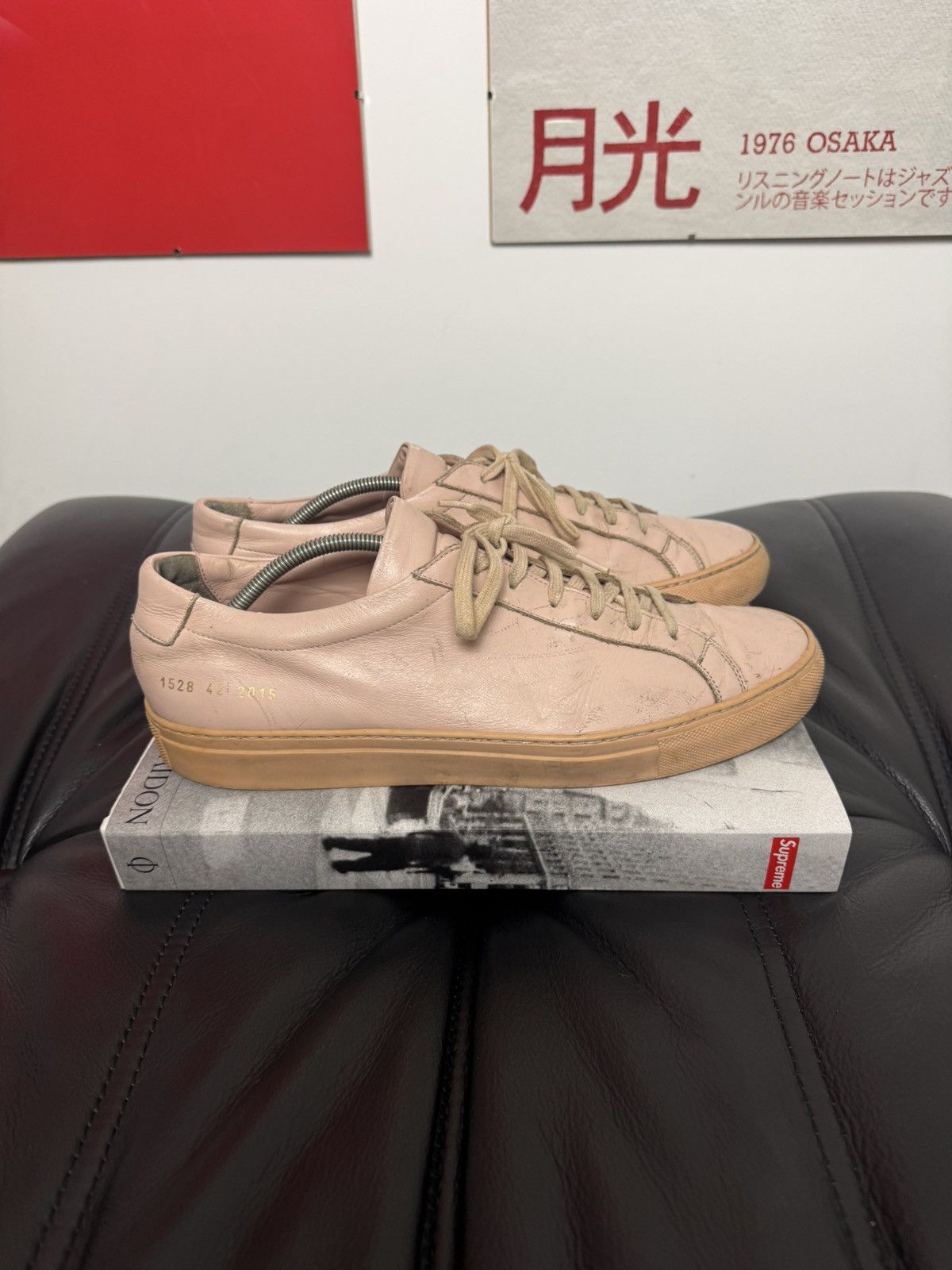 Common Projects Common Projects Achilles Low Rose Luxury Leather Sneakers Size US 9 / EU 42 - 2 Thumbnail