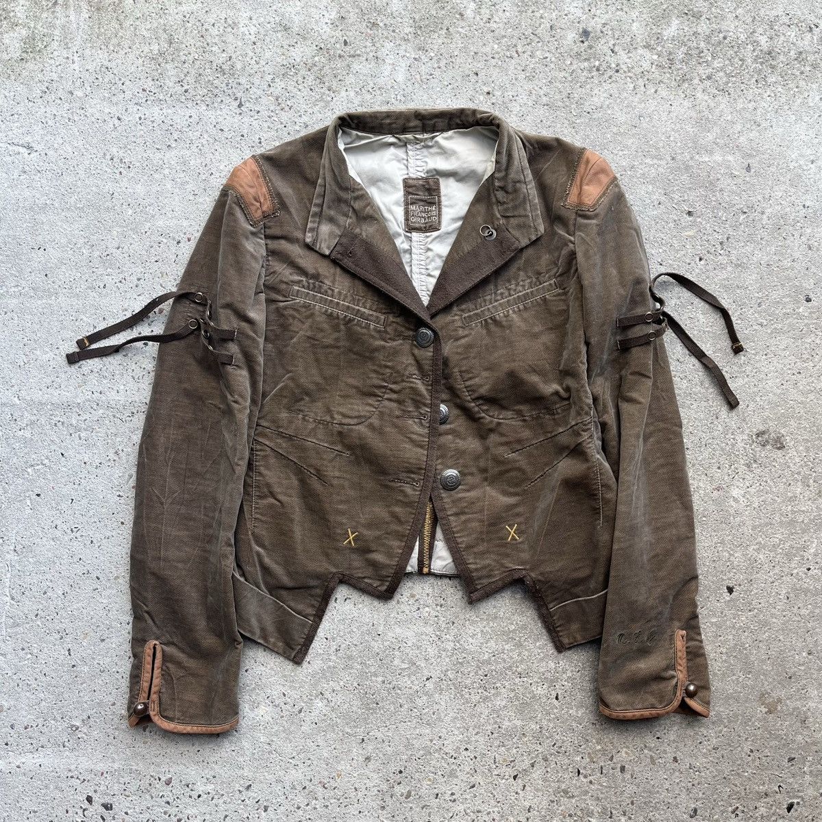 00s y2k archive GIRBAUD flight jacket VTG Marithe Francois Girbaud