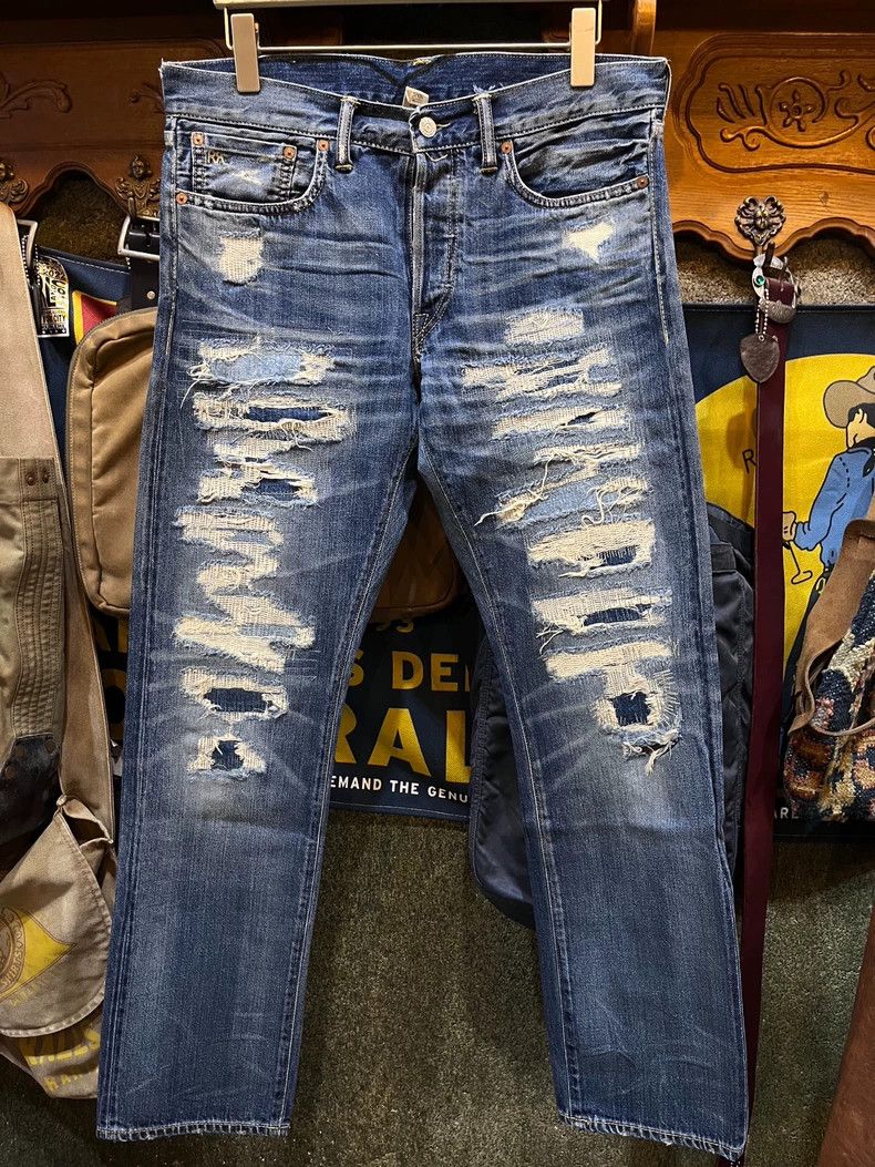 RRL Ralph Lauren RRL Ralph Lauren Making old patches to damage jeans with l Size US 32 / EU 48 - 1 Thumbnail