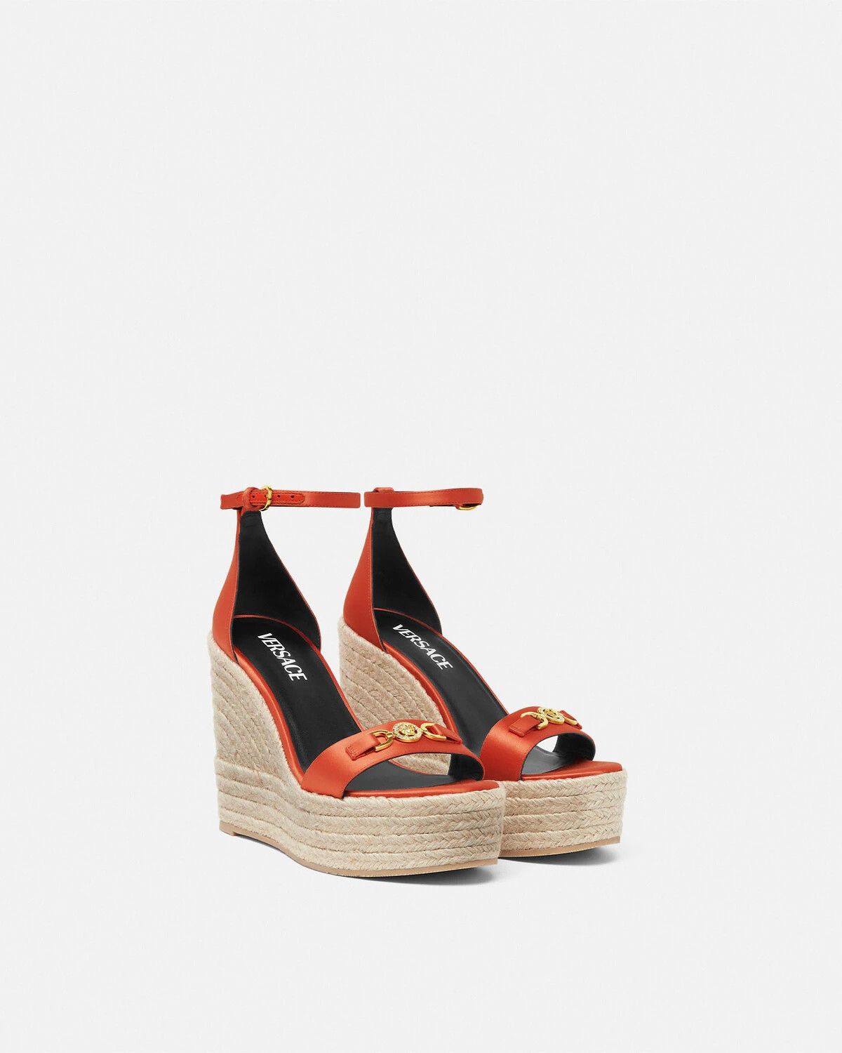 Versace o1y0226 Espadrille Sandals in Orange Size US 7 / IT 37 - 2 Thumbnail
