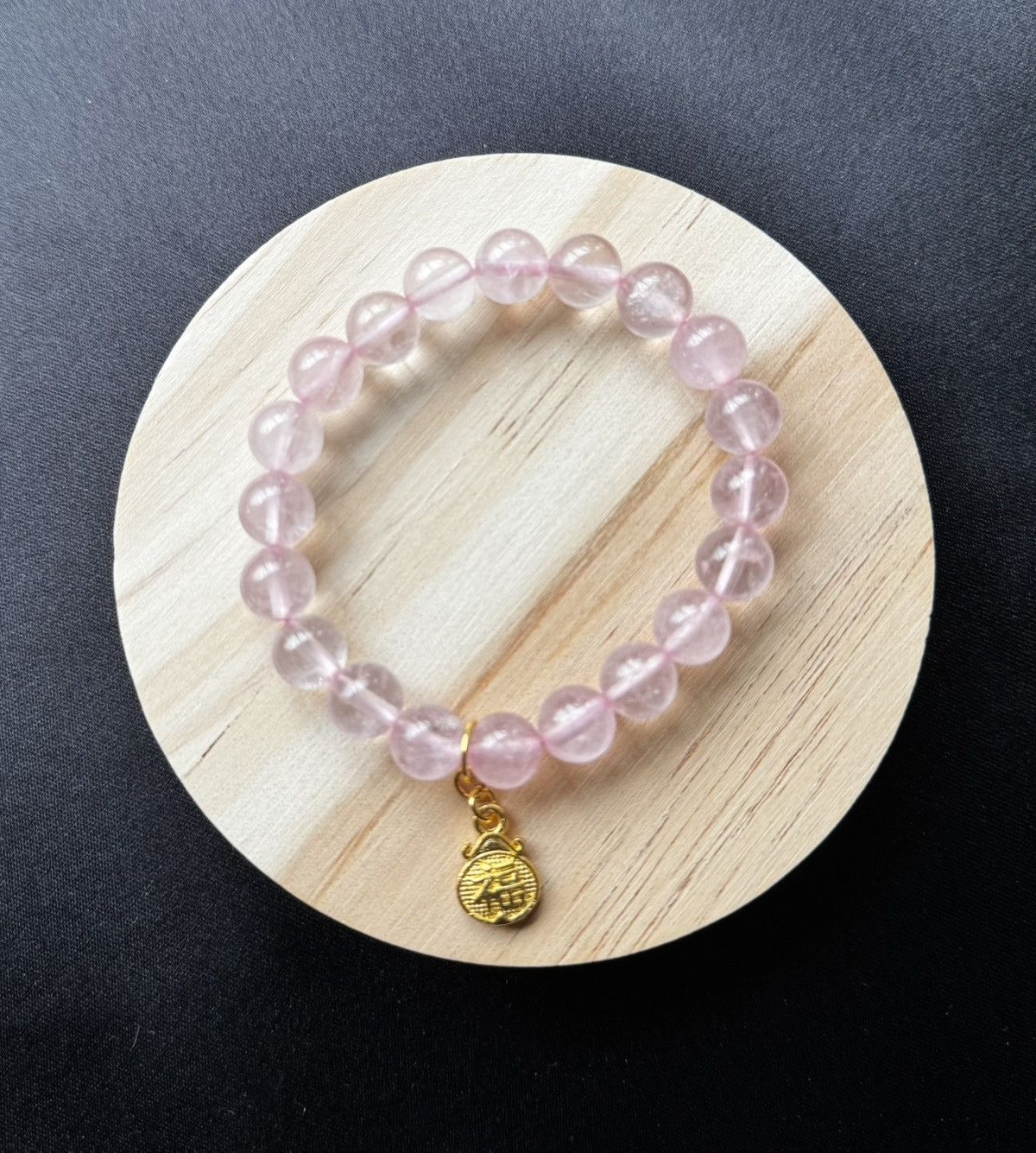 Handmade Rose Quartz Bracelet Size ONE SIZE - 2 Thumbnail