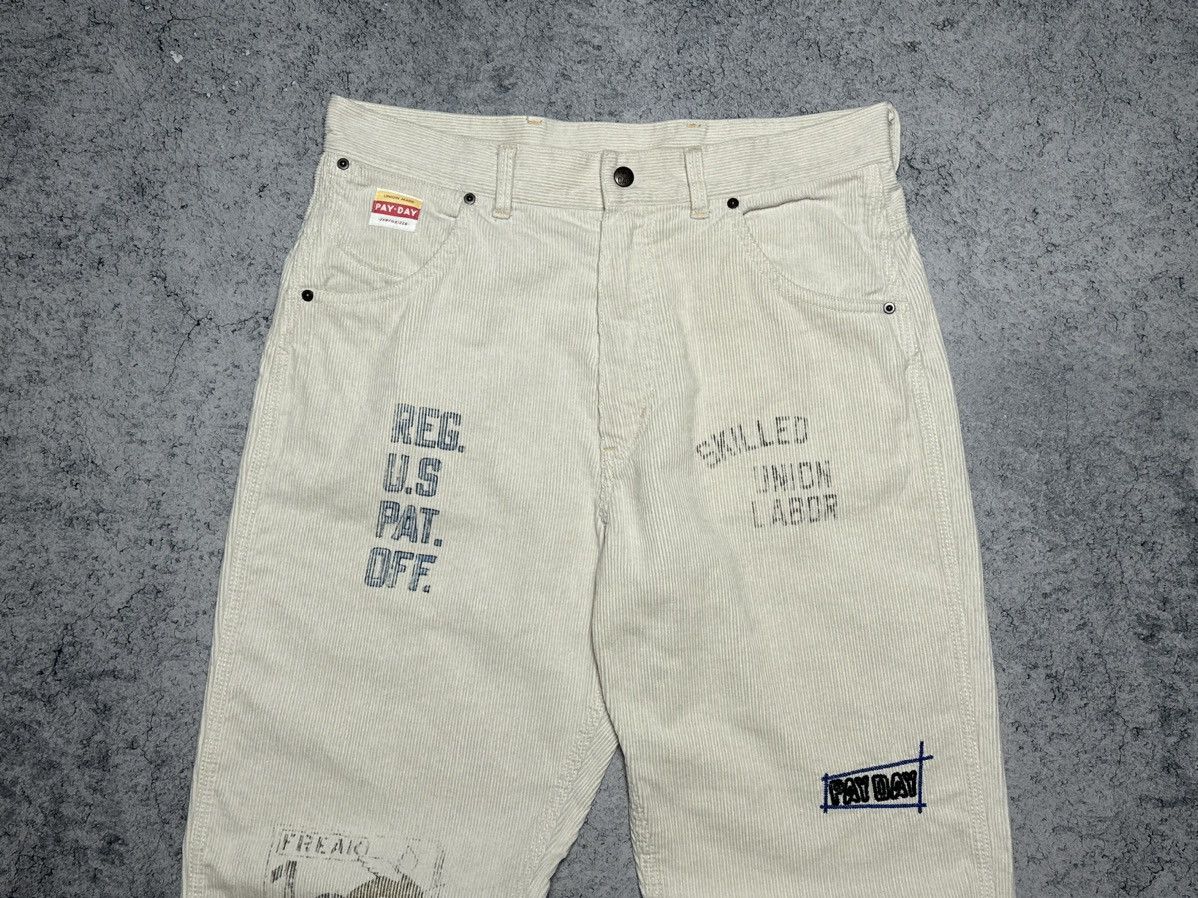 Other Pay Day Mulberry Printed Corduroy Workwear Pants Size US 33 - 2 Thumbnail