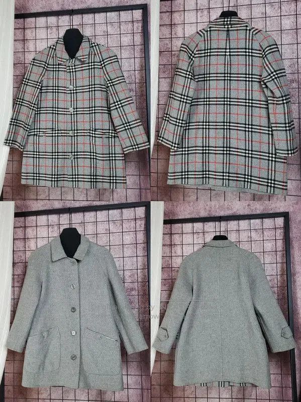 Burberry Burberry Women's Grey Wool Reversible Coat. Size S / US 4 / IT 40 - 2 Thumbnail