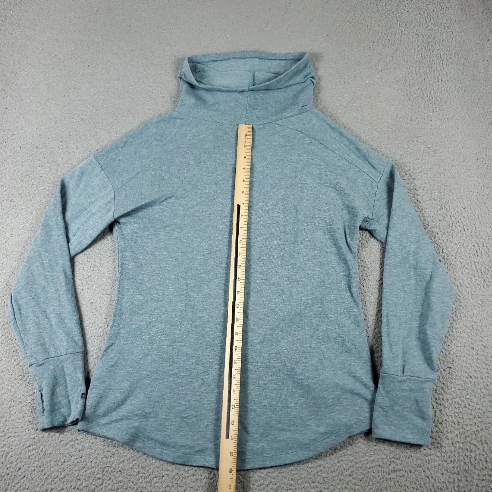 Vintage Columbia Sweater Womens Medium Blue High Neck Pullover Hoodie Sweatshirt Size M / US 6-8 / IT 42-44 - 5 Thumbnail