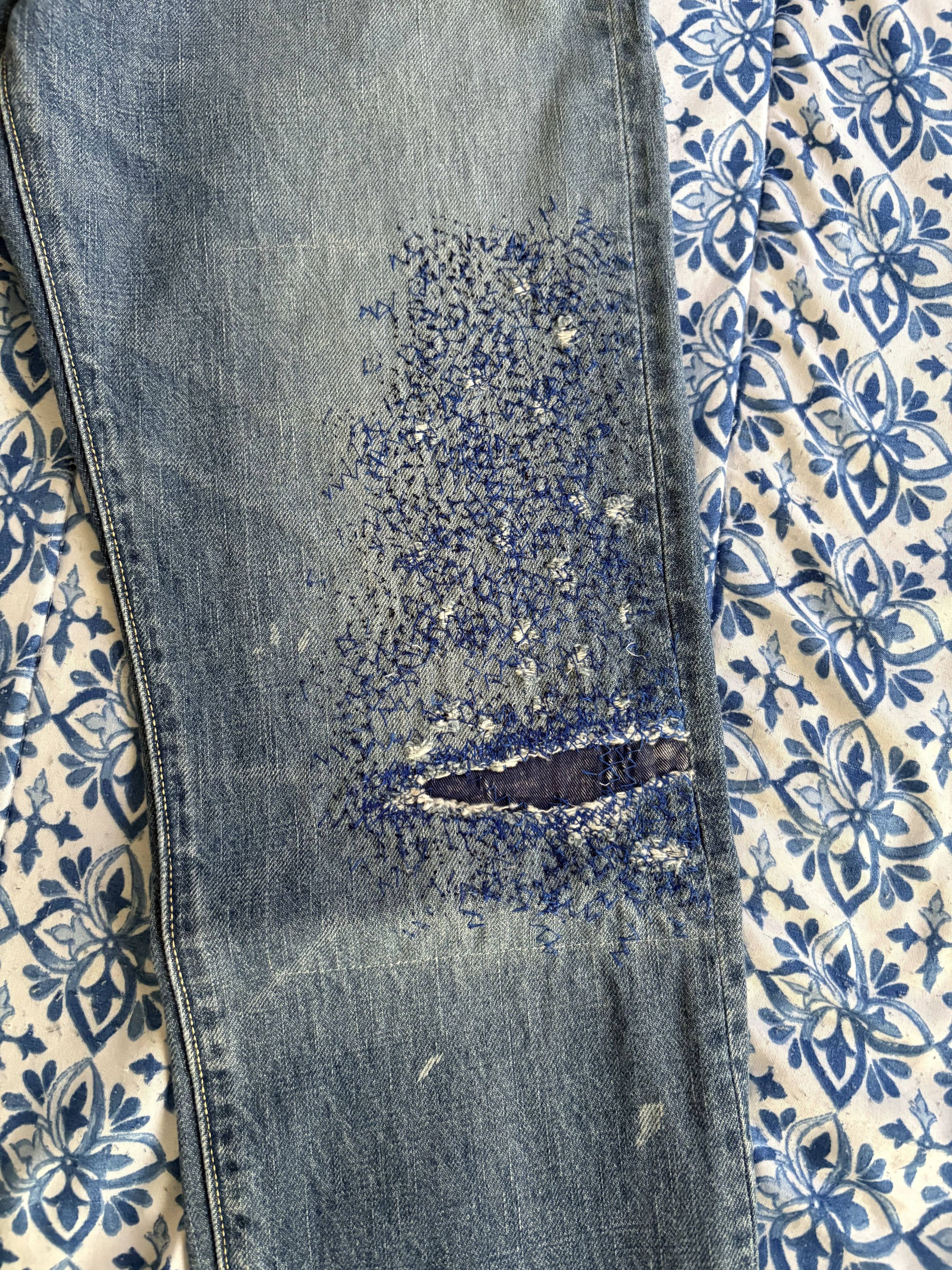Kapital Kapital 3 Year Processing 14oz Denim 5P Monkey Cisco Blue 30 Size US 30 / EU 46 - 4 Thumbnail
