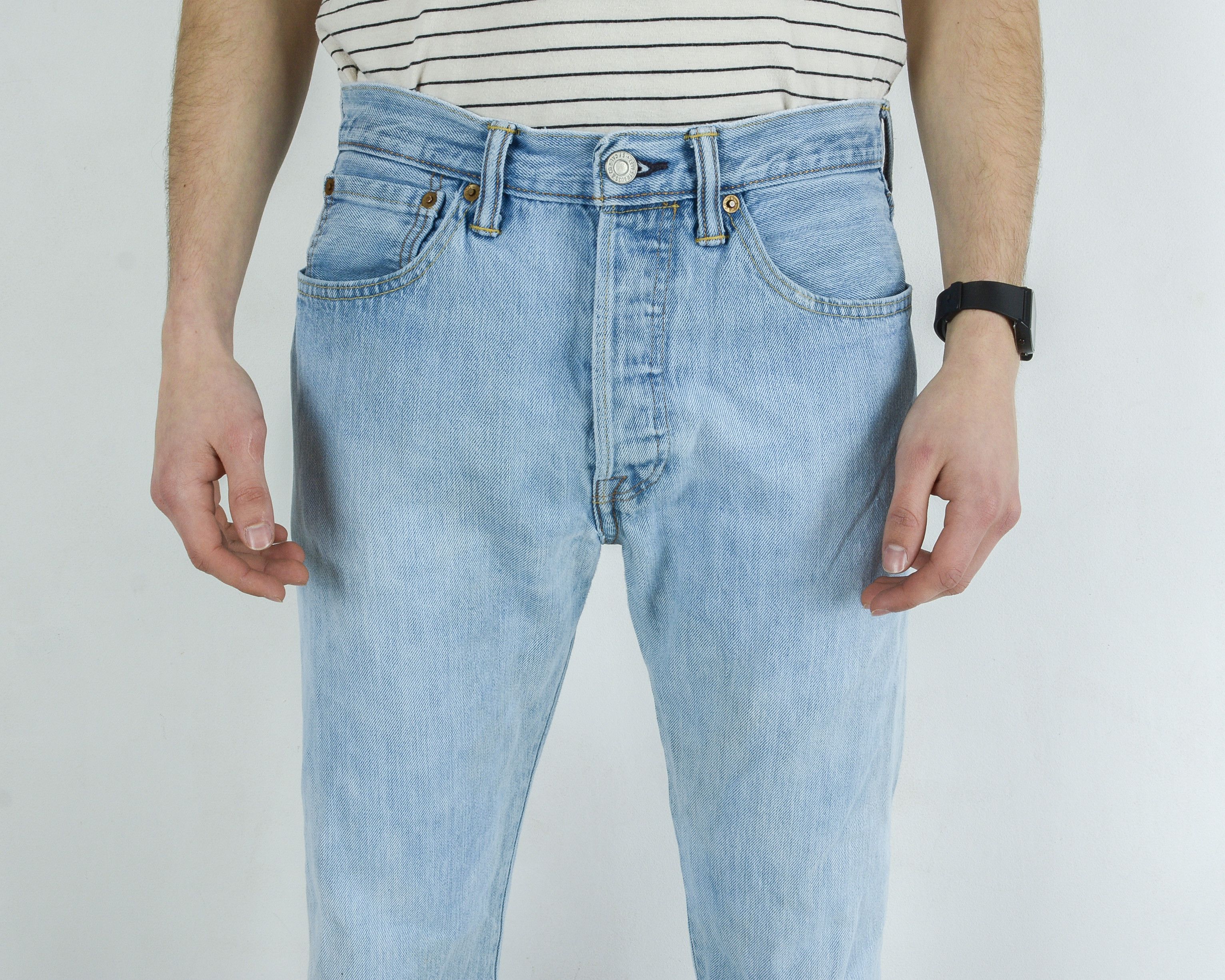 Levi's 501 W31 L30 Regular Fit Straight Jeans Denim Pants Trousers Size US 31 - 2 Thumbnail