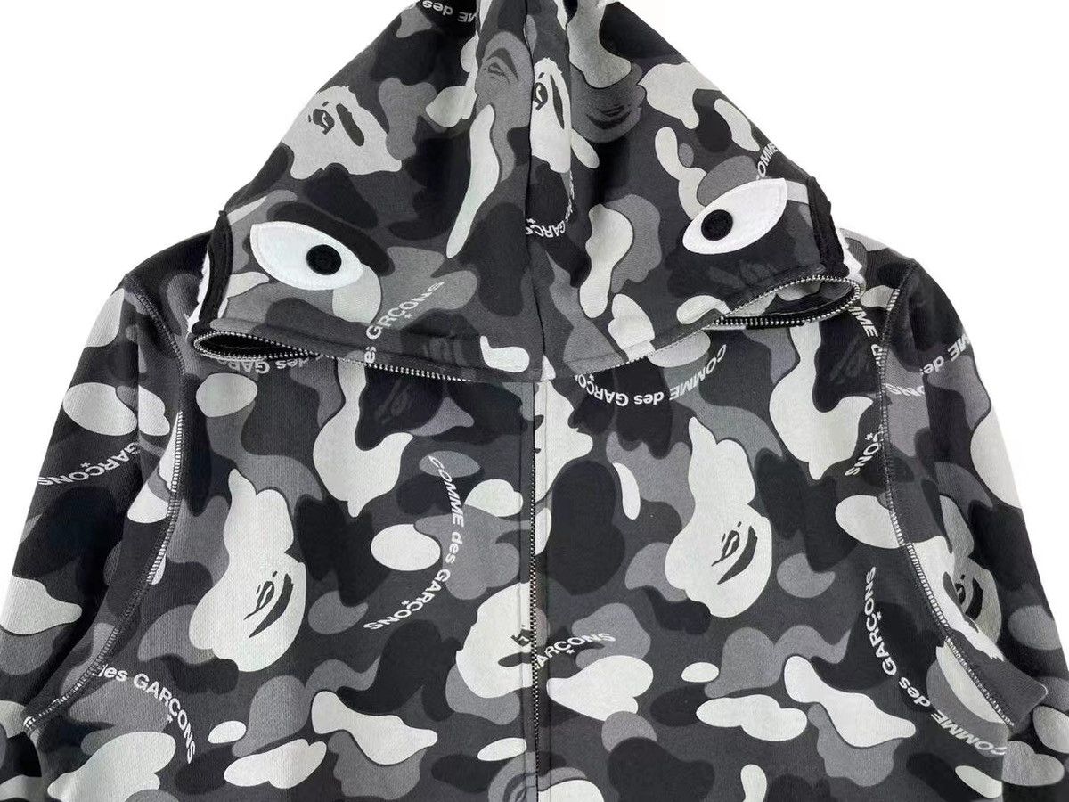 Bape × Comme des Garcons Bape x Comme des Garcons CDG Osaka Full-Zip Shark Hoodie Size US M / EU 48-50 / 2 - 3 Thumbnail