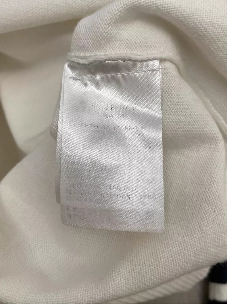 Thom Browne Thom Browne White puppy four stripes Polo collar short sle Size XS / US 0-2 / IT 36-38 - 6 Thumbnail
