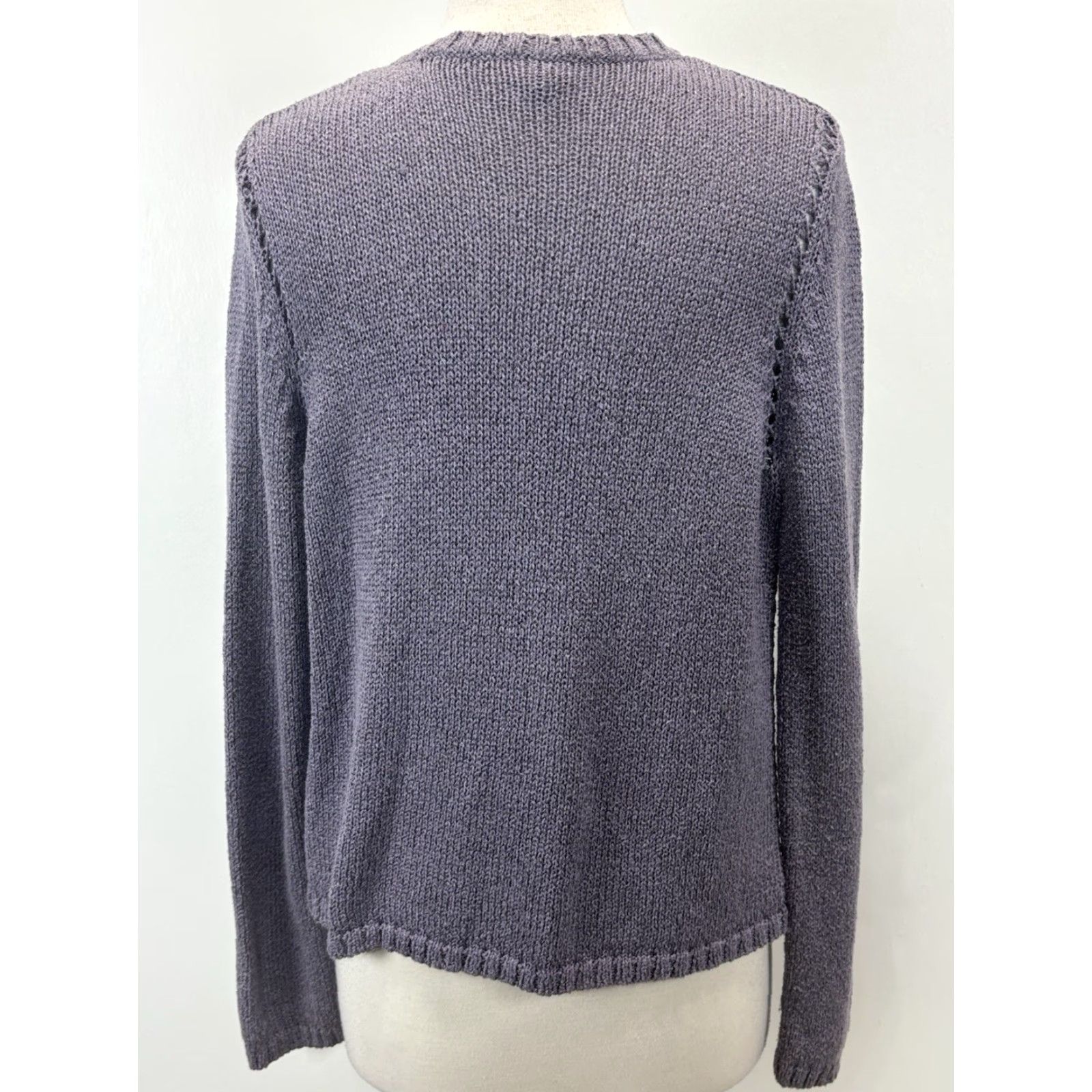 Vintage CHICO'S Open Front Cardigan Sweater Women's Size Medium Purple Knit Casual Size M / US 6-8 / IT 42-44 - 3 Thumbnail