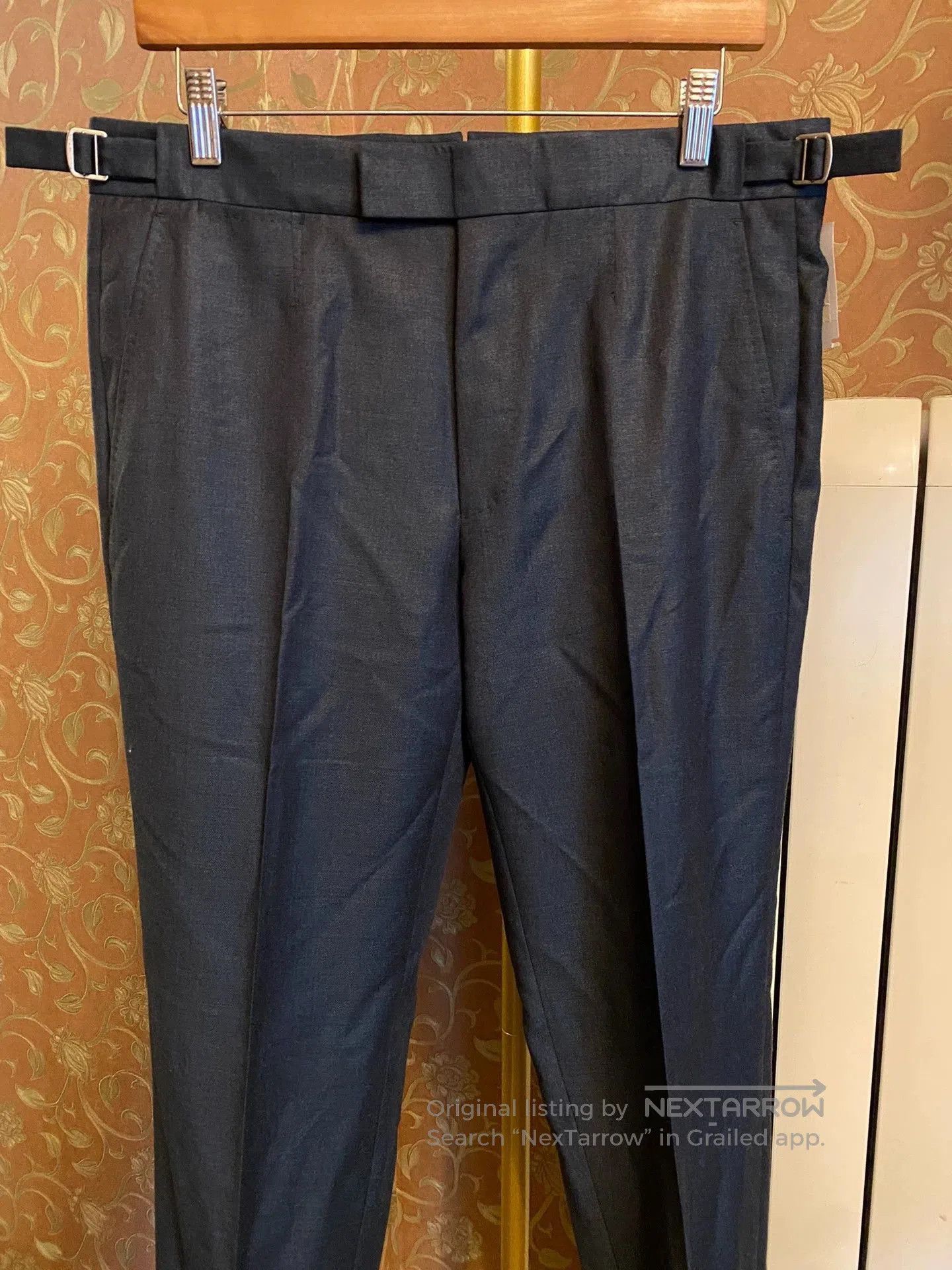 Ermenegildo Zegna Black Tailored Pants with Belt Size 32. Size US 32 / EU 48 - 2 Thumbnail