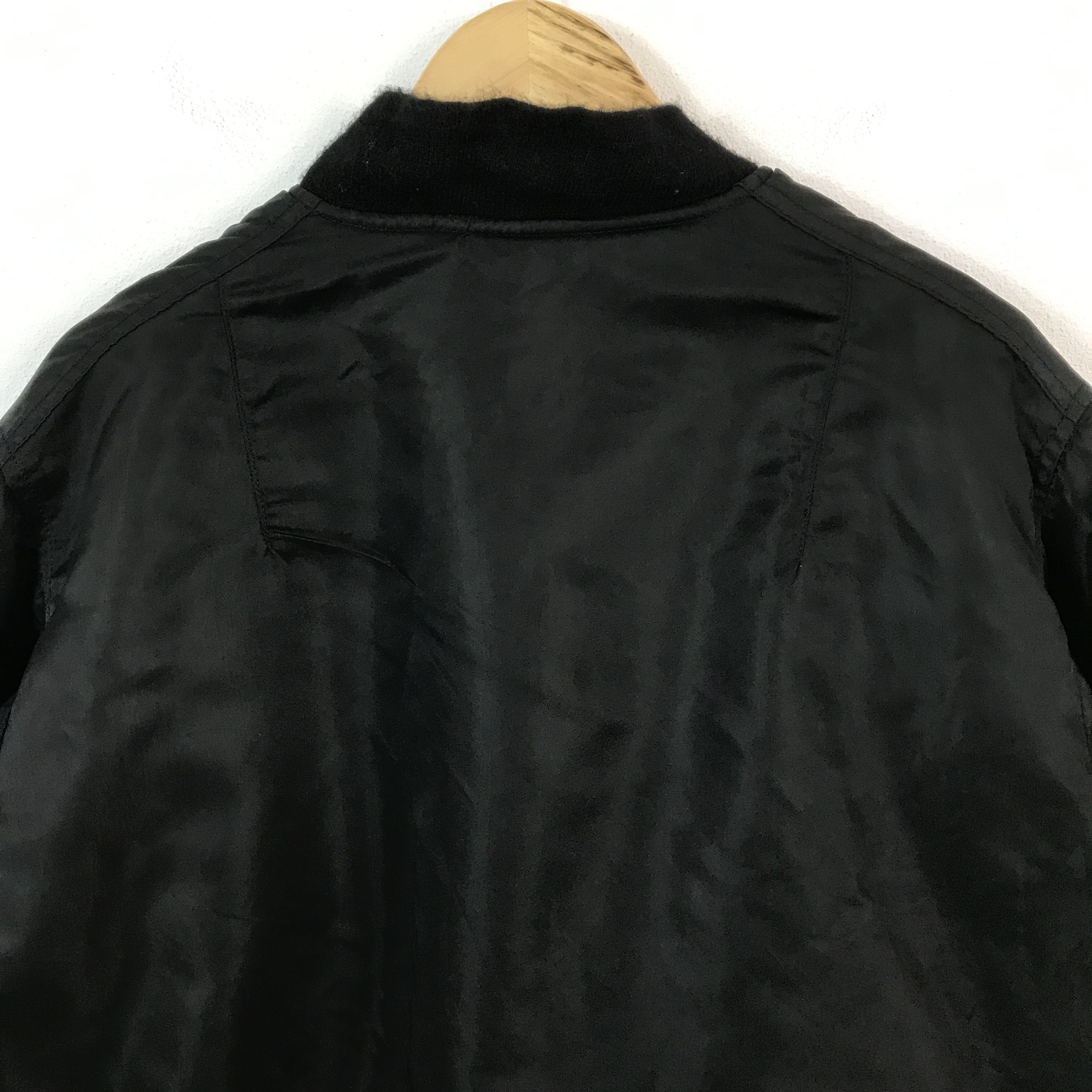 Alpha Industries × Vintage Alpha Industries Bomber jacket flyers man ma1 black jacket Size US XXL / EU 58 / 5 - 4 Thumbnail