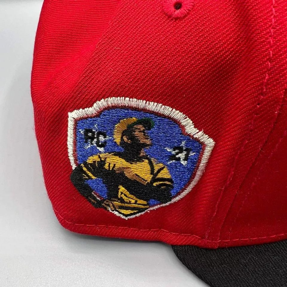 New Era Pittsburgh Pirates Hat Men 7 1/2 Red Black MLB Snap Back Cap Size ONE SIZE - 3 Thumbnail