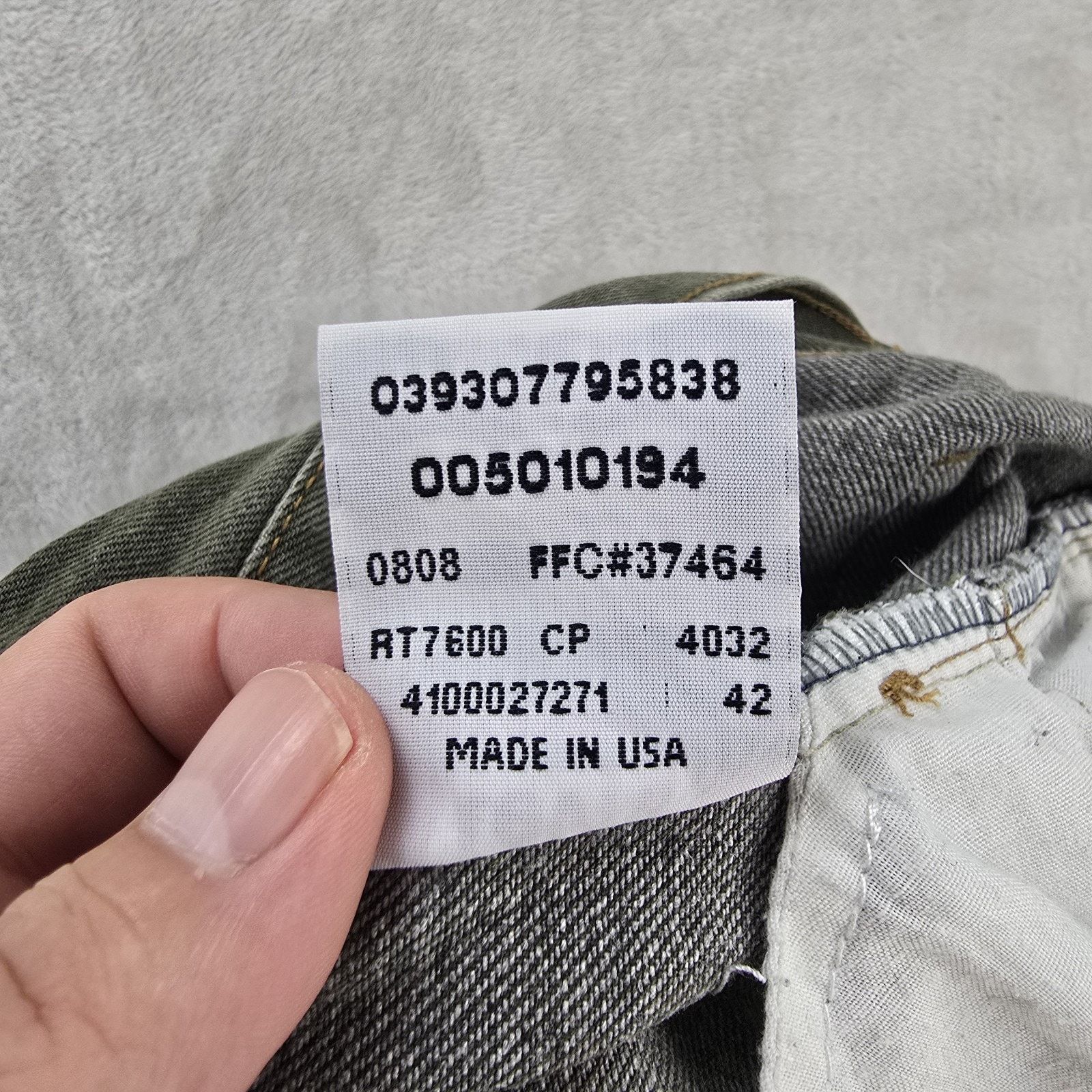 Levi's Vtg Levis 501 Jeans Mens 36x30 (Fits 34x28) Green Y2K USA Size US 34 / EU 50 - 6 Thumbnail