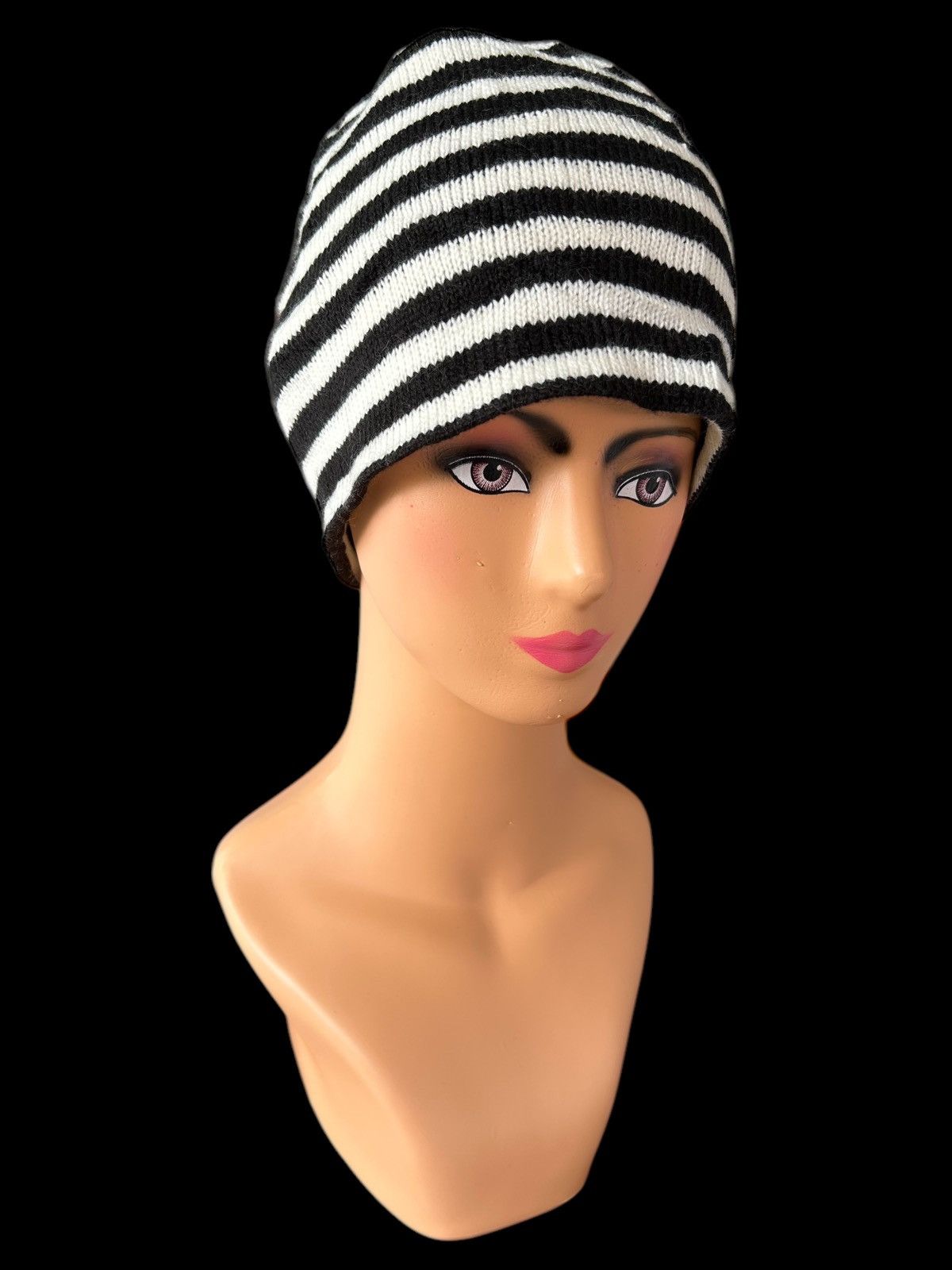 Japanese Brand × Kapital × Vintage Grunge Rock Style Stripe Beanie Hats Size ONE SIZE - 1 Thumbnail