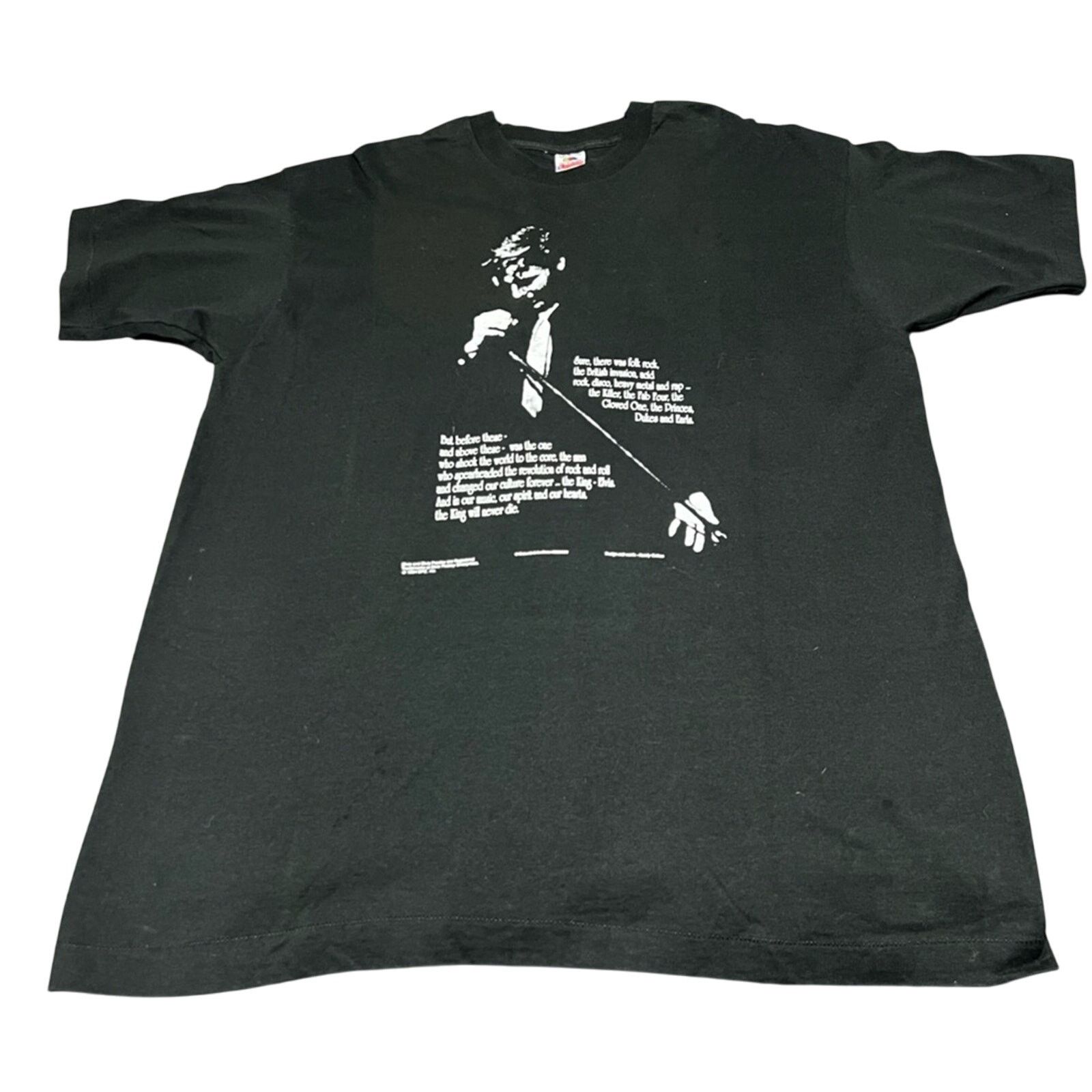 Fruit Of The Loom Vintage Elvis Presley Single Stitch Shirt 90’s DEADSTOCK Size US XXL / EU 58 / 5 - 8 Thumbnail