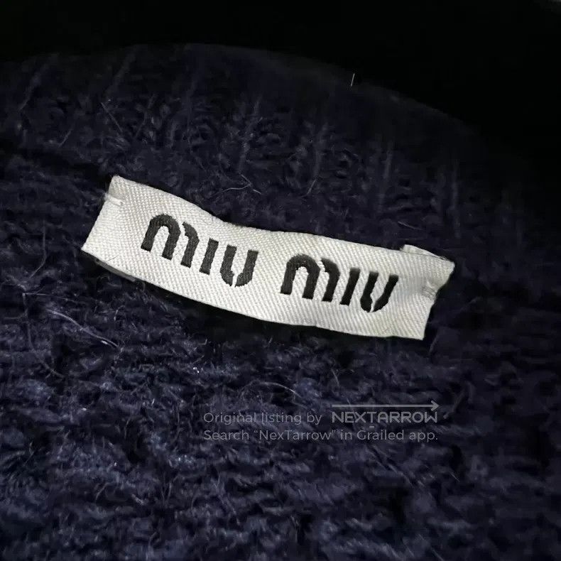 Miu Miu Miu Miu 40 Blue rhinestone sweater Size M / US 6-8 / IT 42-44 - 3 Thumbnail