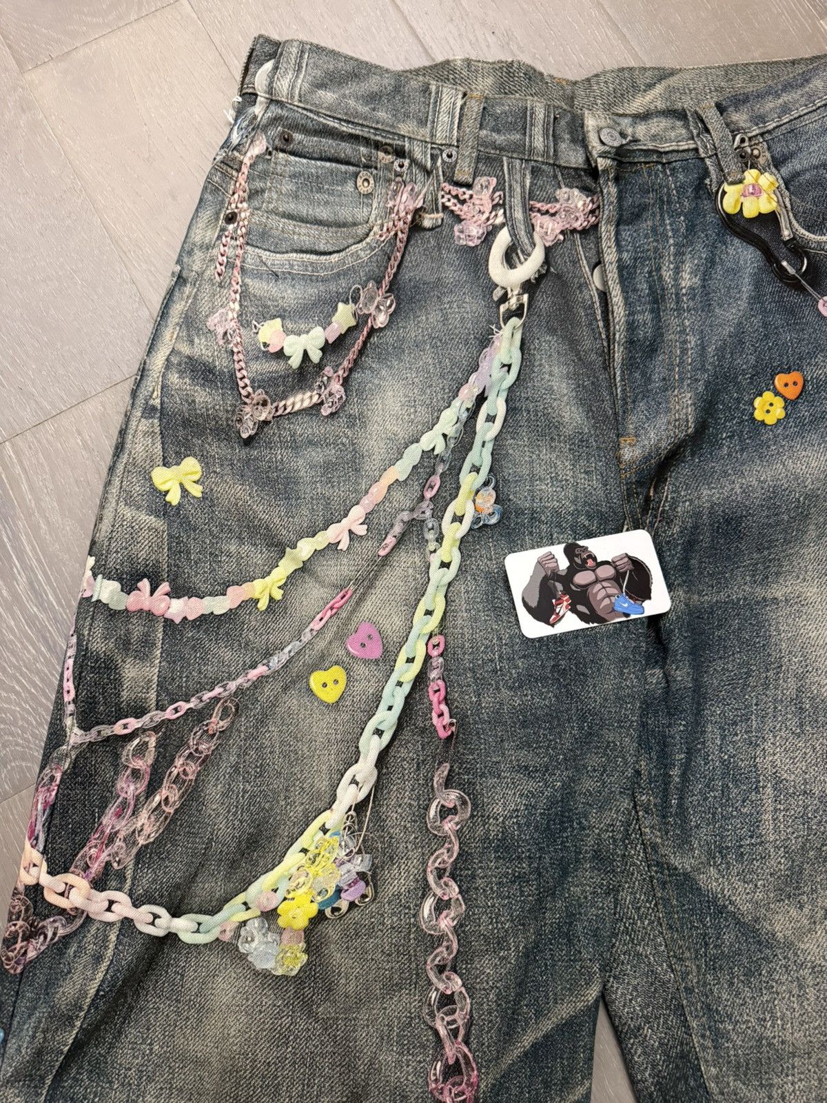 Acne Studios Acne Studios Keychain Print Baggy Fit shorts - 1981M Size US 32 / EU 48 - 4 Thumbnail