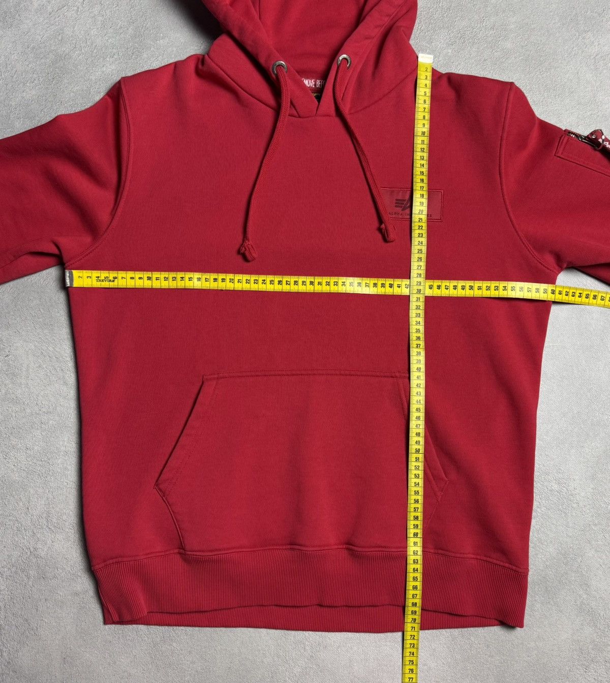 Alpha Industries Alpha Industries Big Logo Cotton Hoodie Red size L Size US L / EU 52-54 / 3 - 19 Thumbnail