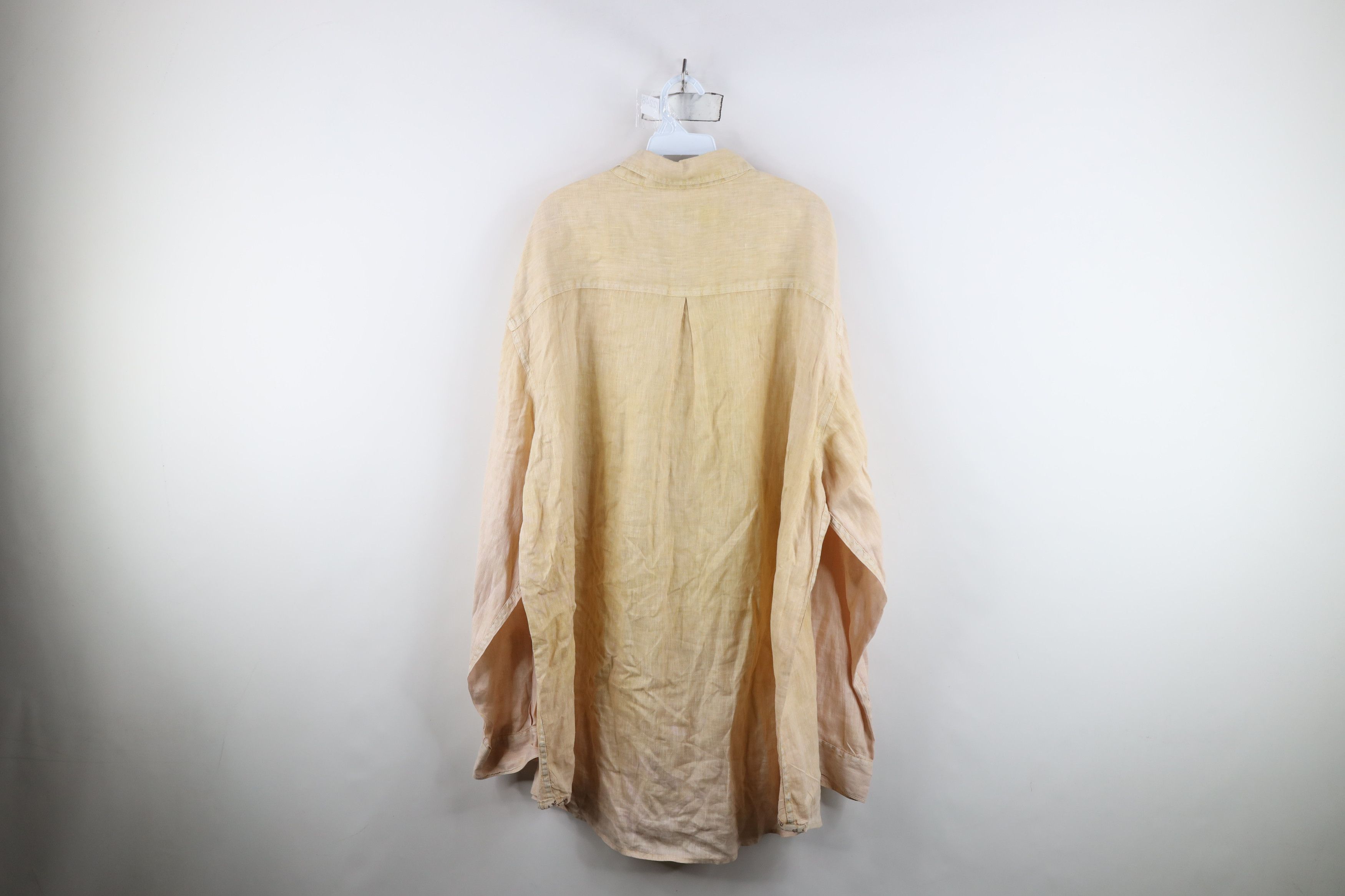 Vintage Vintage 90s Streetwear Linen Ombre Collared Button Shirt Size US XXL / EU 58 / 5 - 13 Thumbnail