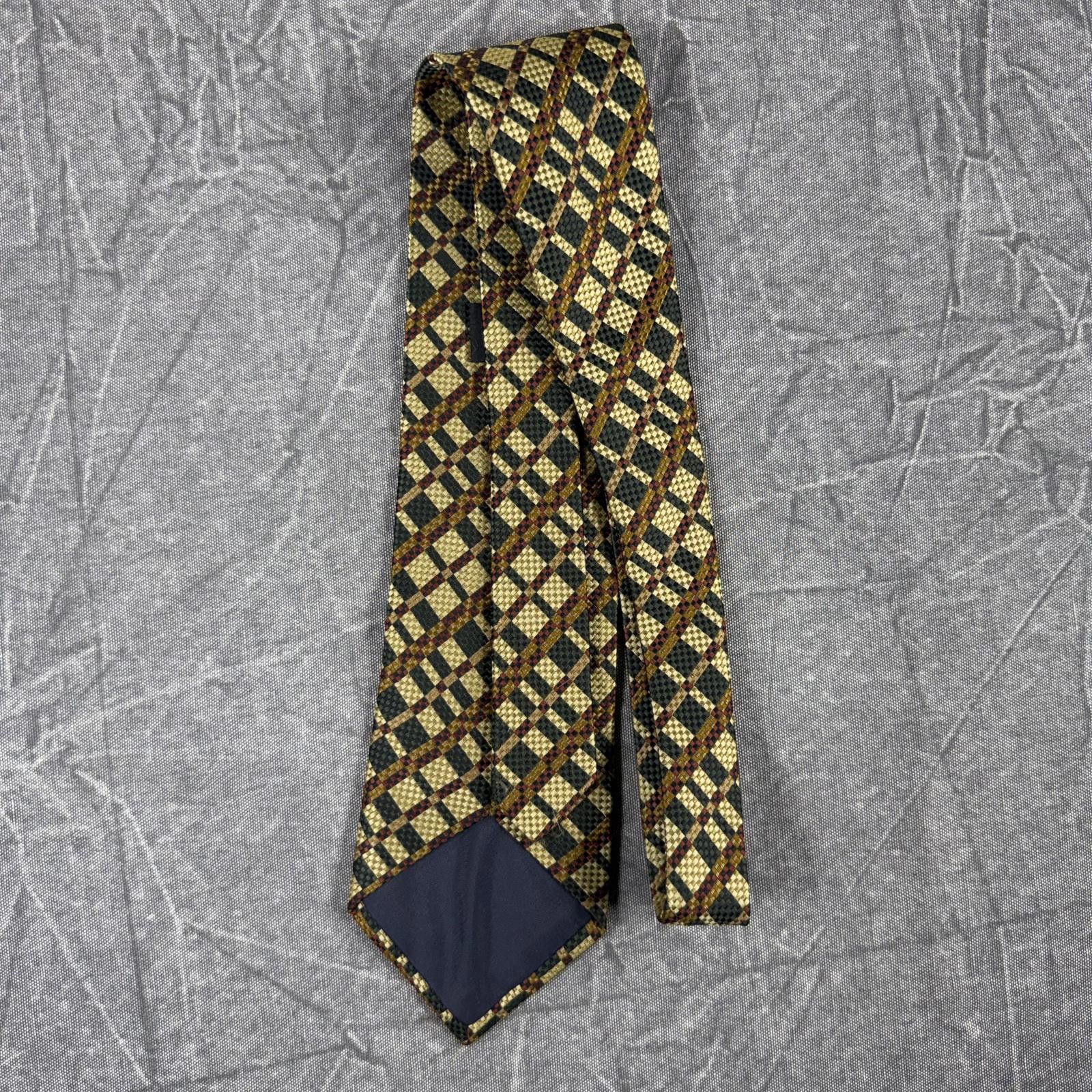 Other Kenji Kaga Tie Men's Gold Green Vintage Made in Australia Size ONE SIZE - 2 Thumbnail
