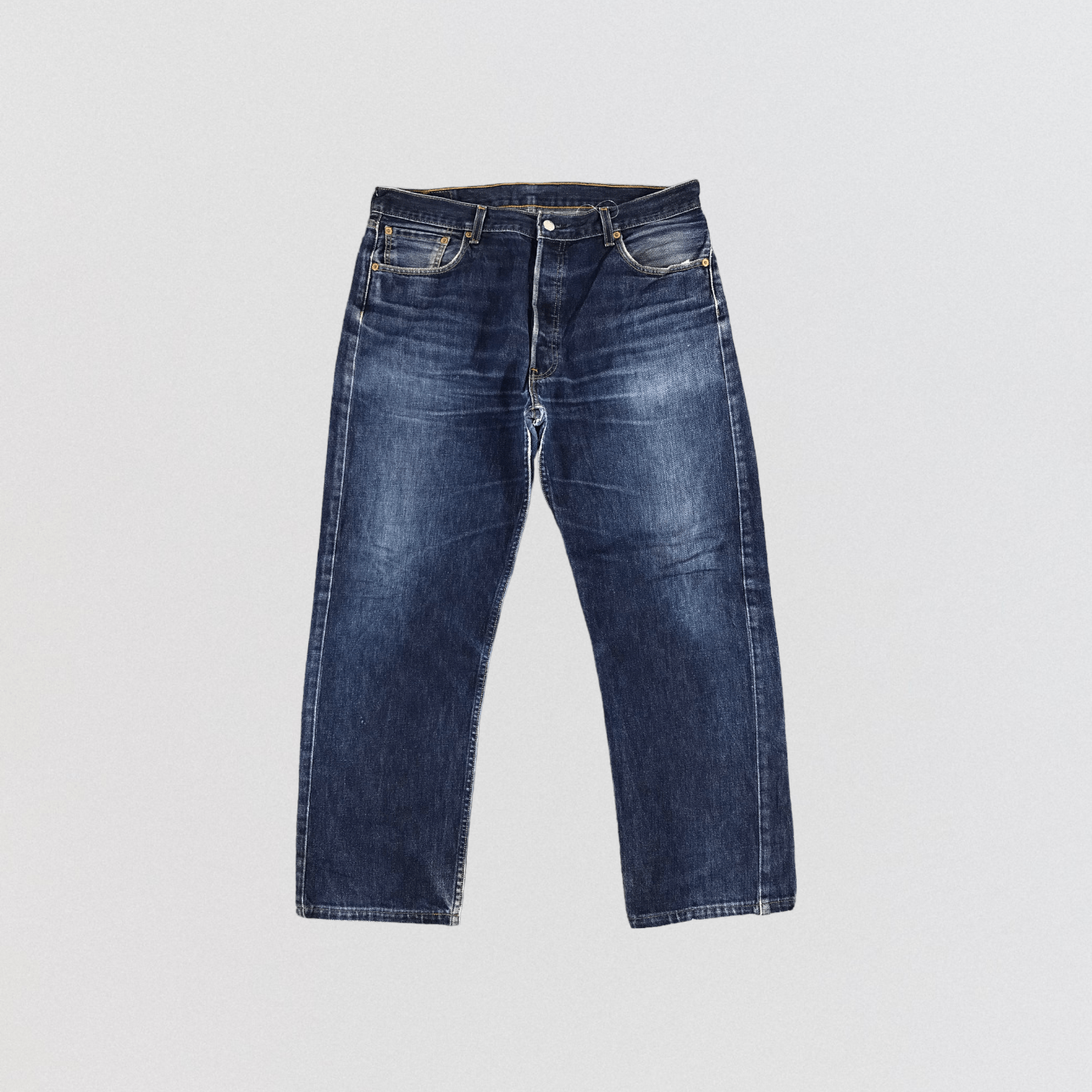 Levi's Vintage 90s Distress Levis 501 Denim Jeans- JM1068 Size US 36 / EU 52 - 1 Thumbnail