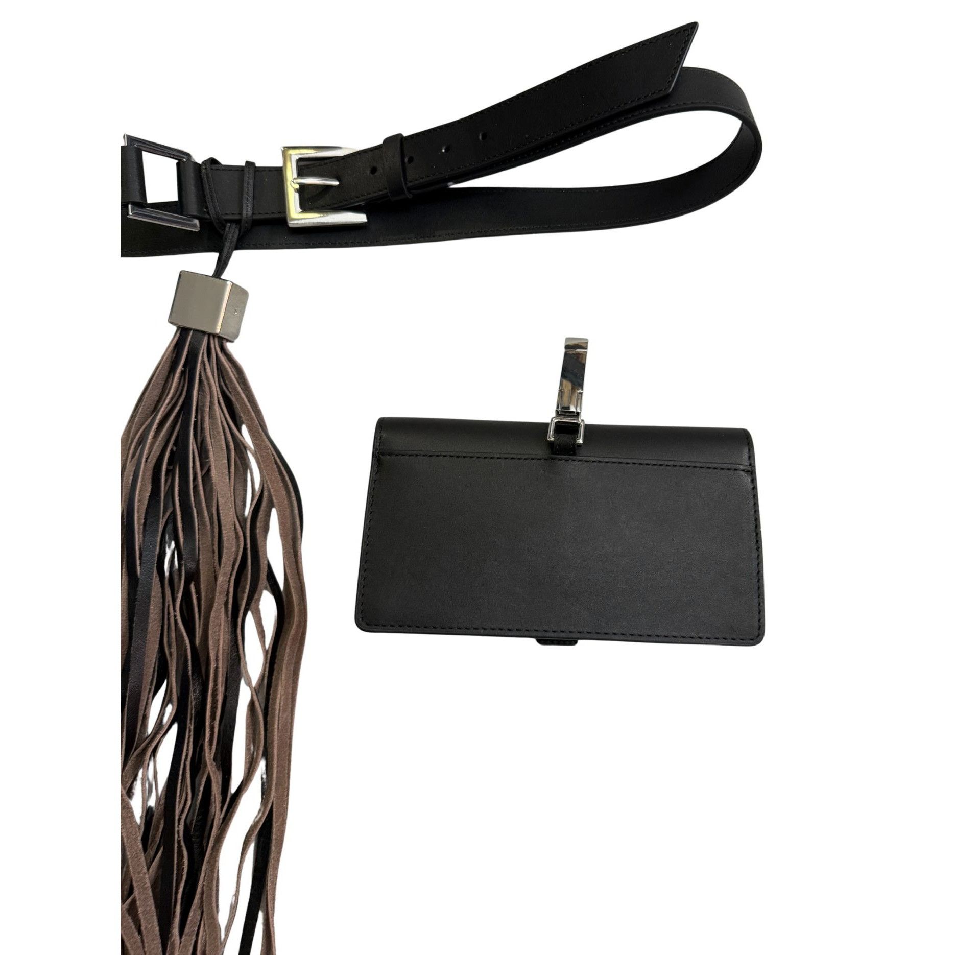 Mango MANGO Selection leather belt Removable Attachments NWOT $140 Size ONE SIZE - 4 Thumbnail