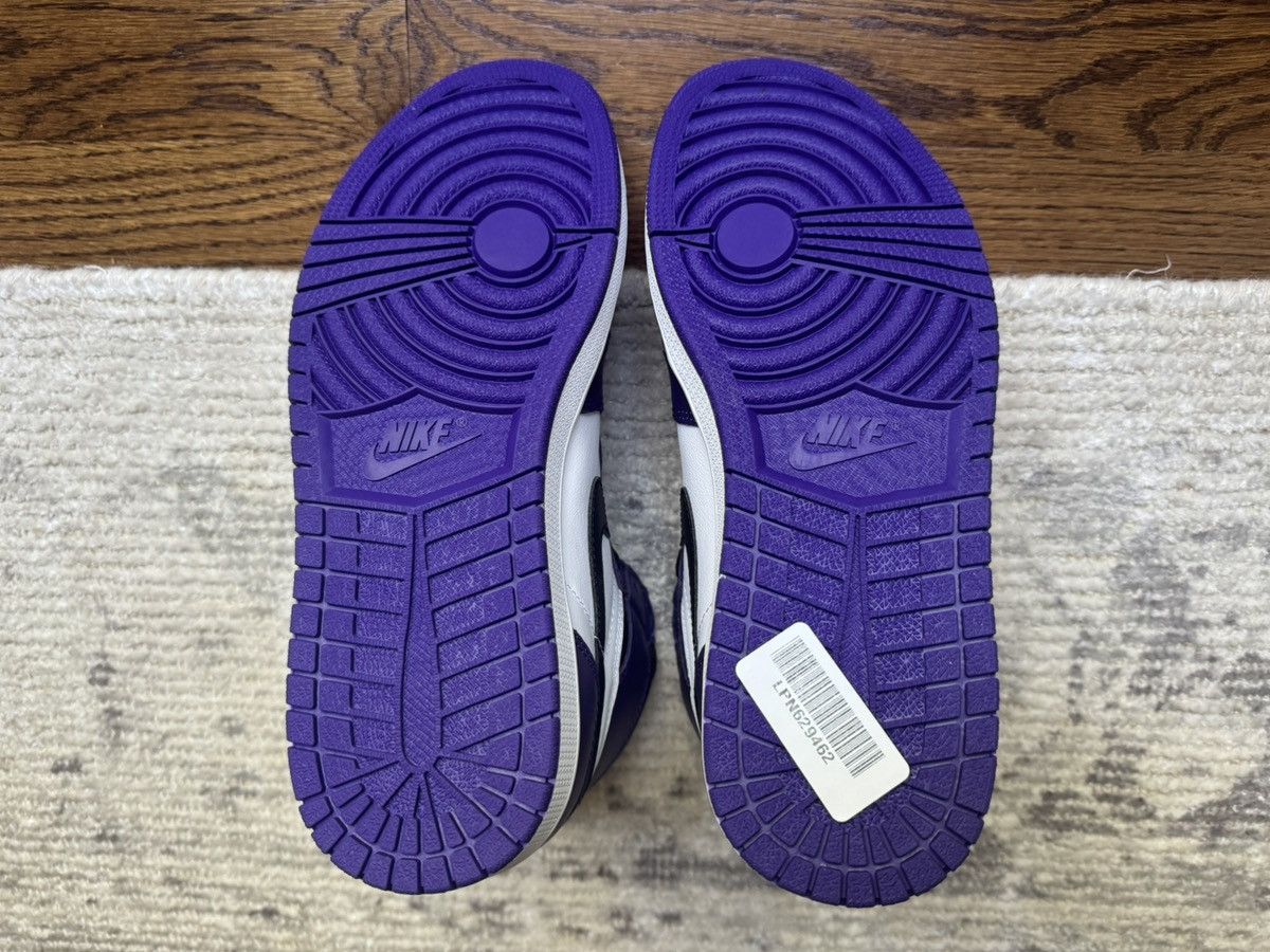 Jordan Brand 10 Jordan 1 High Court Purple White Retro Air OG Size US 10 / EU 43 - 4 Thumbnail