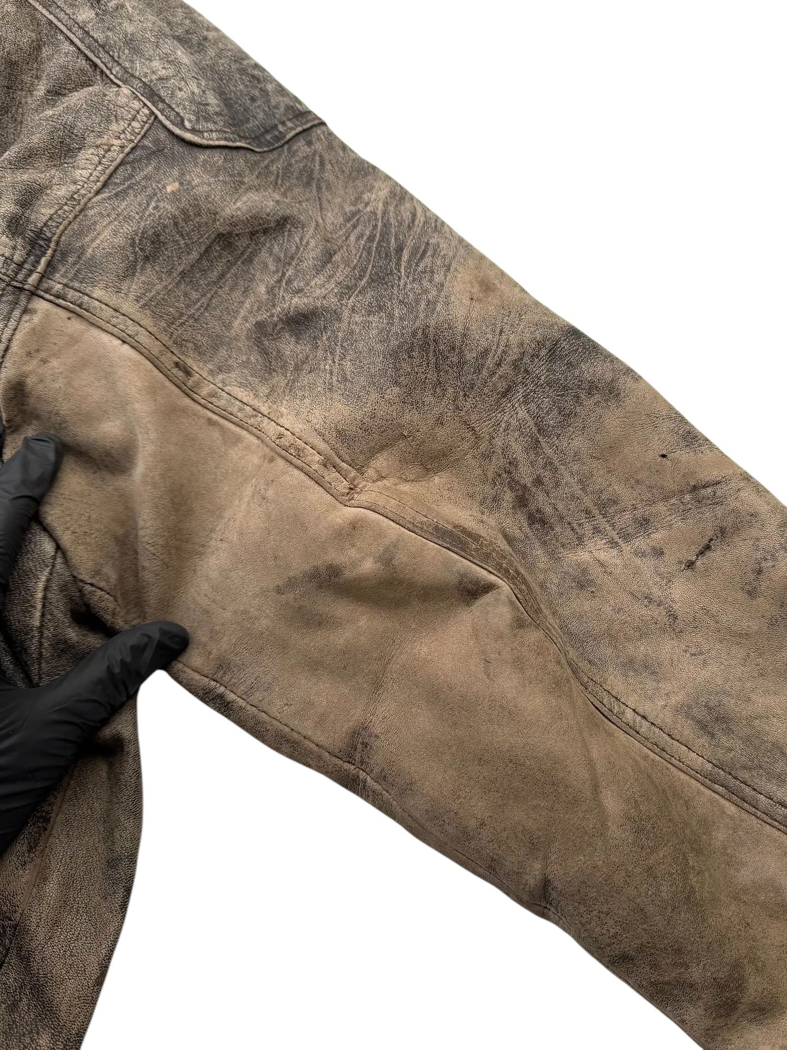 Other Vintage Time Faded Leather Jacket M115D15(E2)(V8) Size US XL / EU 56 / 4 - 17 Thumbnail